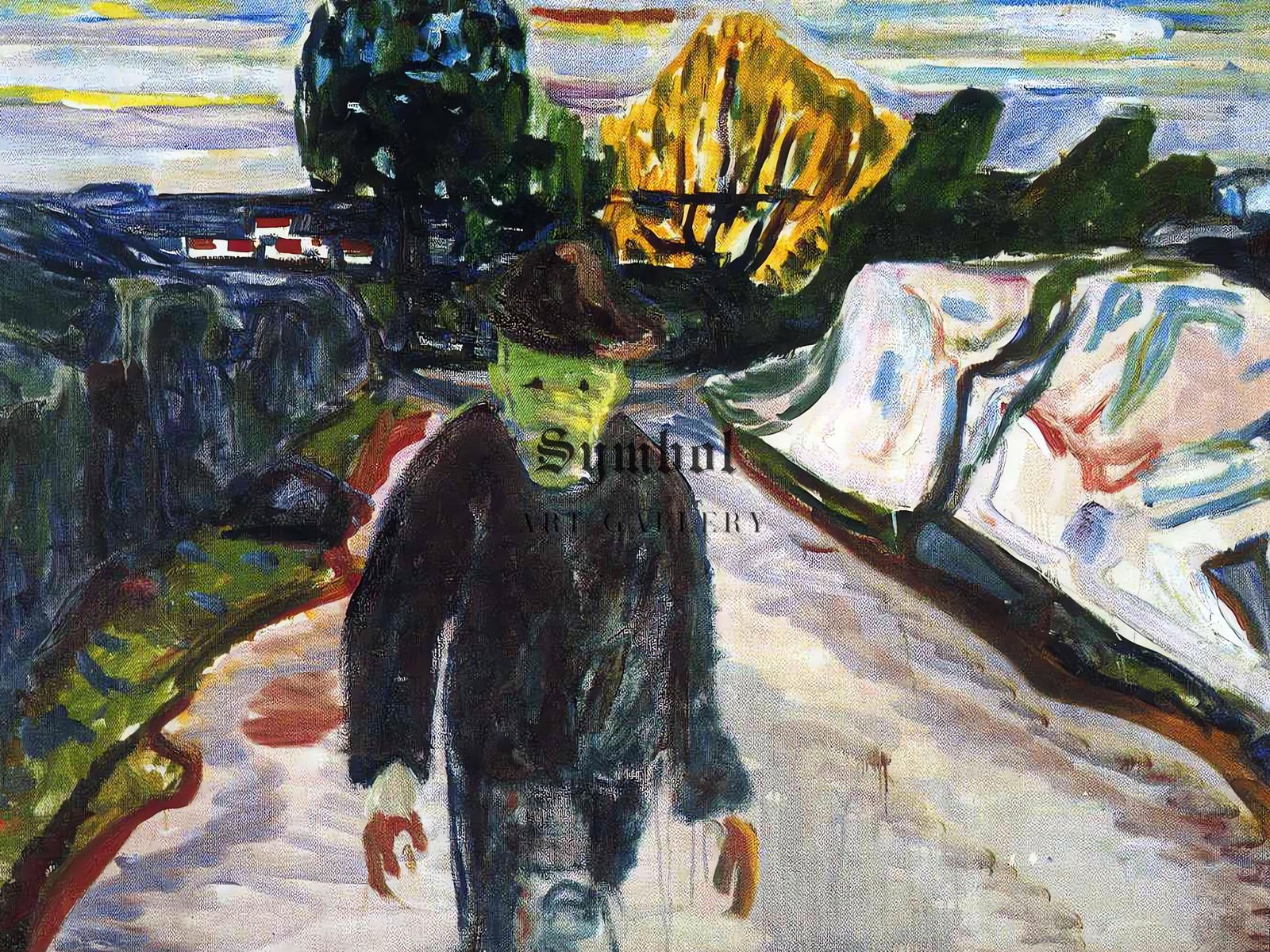 The Murderer by Edvard Munch, 1910, Expressionism and Fauvism, fine art print