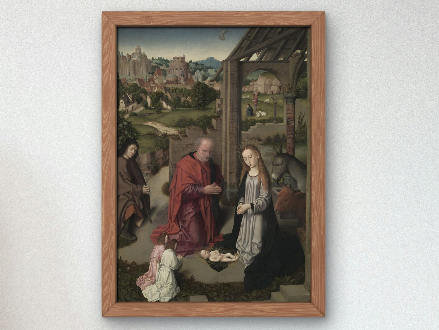 The Nativity by Gerard David, 1485, Renaissance, fine art print