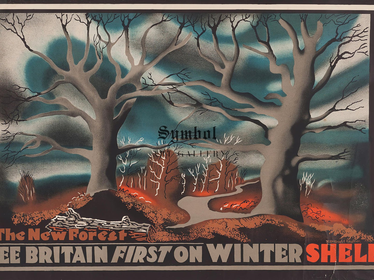 The New Forest by Edward McKnight Kauffer, 1931, Vintage Ads and Posters, fine art print