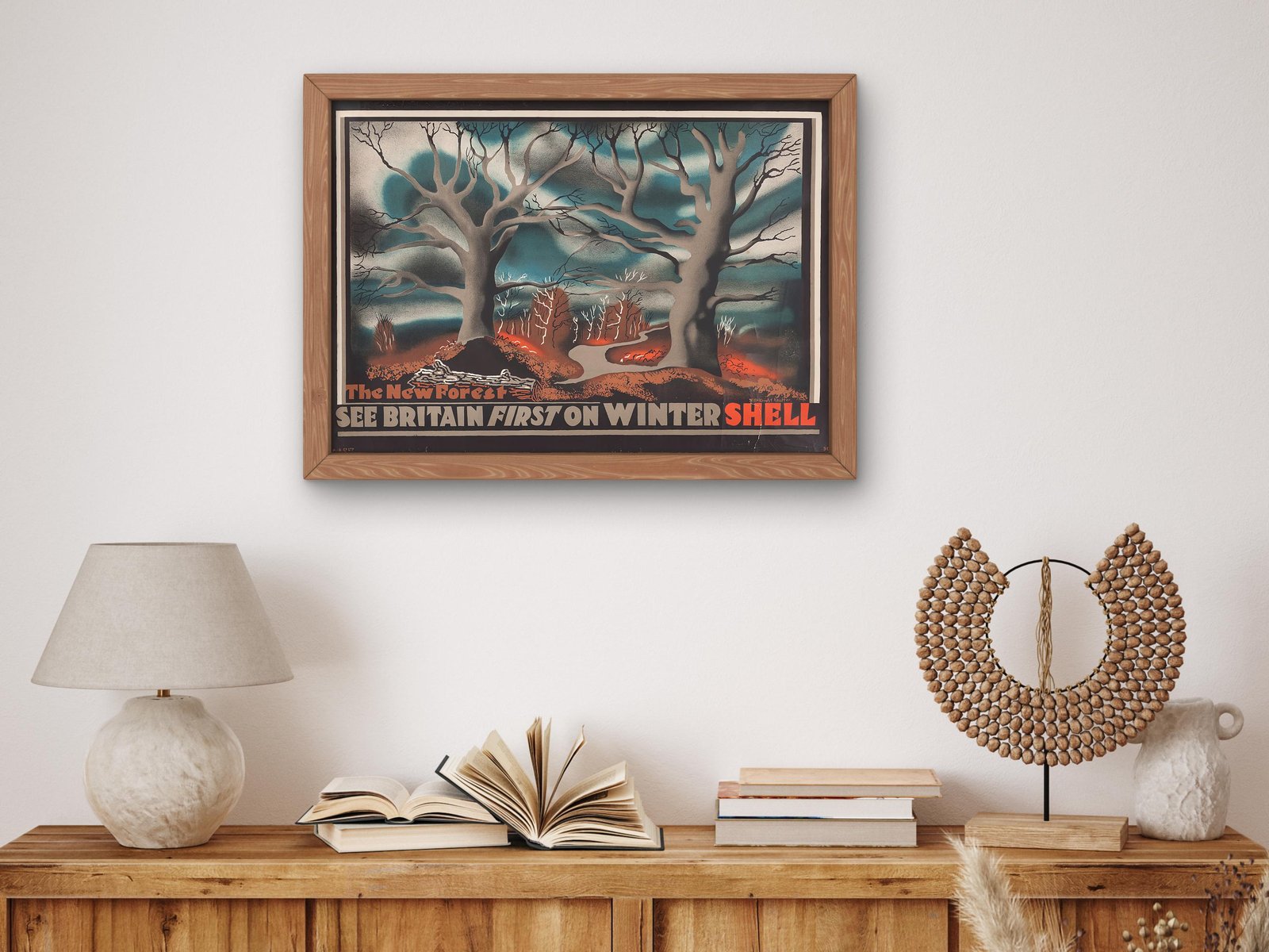 The New Forest by Edward McKnight Kauffer, 1931, Vintage Ads and Posters, fine art print