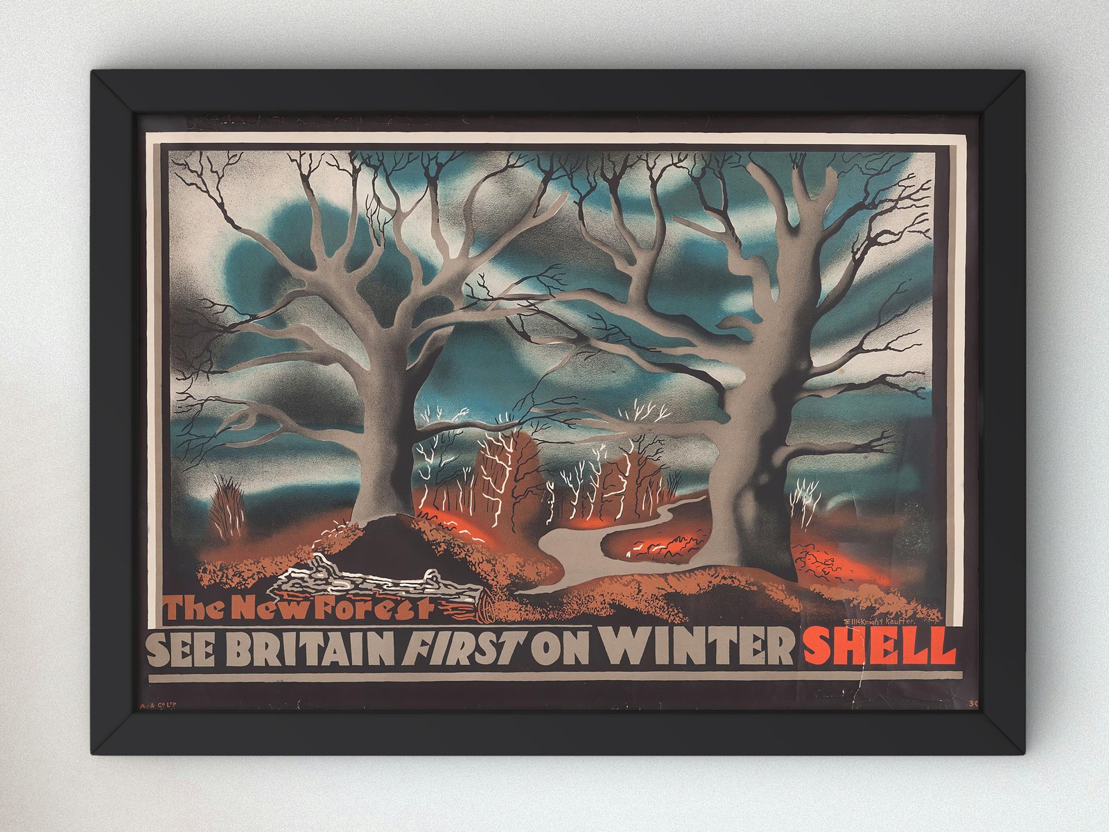The New Forest by Edward McKnight Kauffer, 1931, Vintage Ads and Posters, fine art print