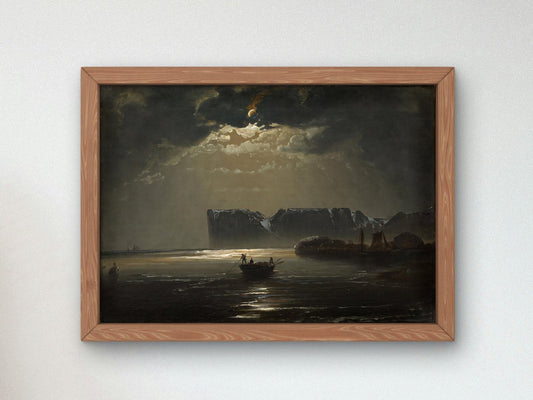 The North Cape by Moonlight by Peder Balke, 1832, Romanticism and Classical Landscapes, fine art print