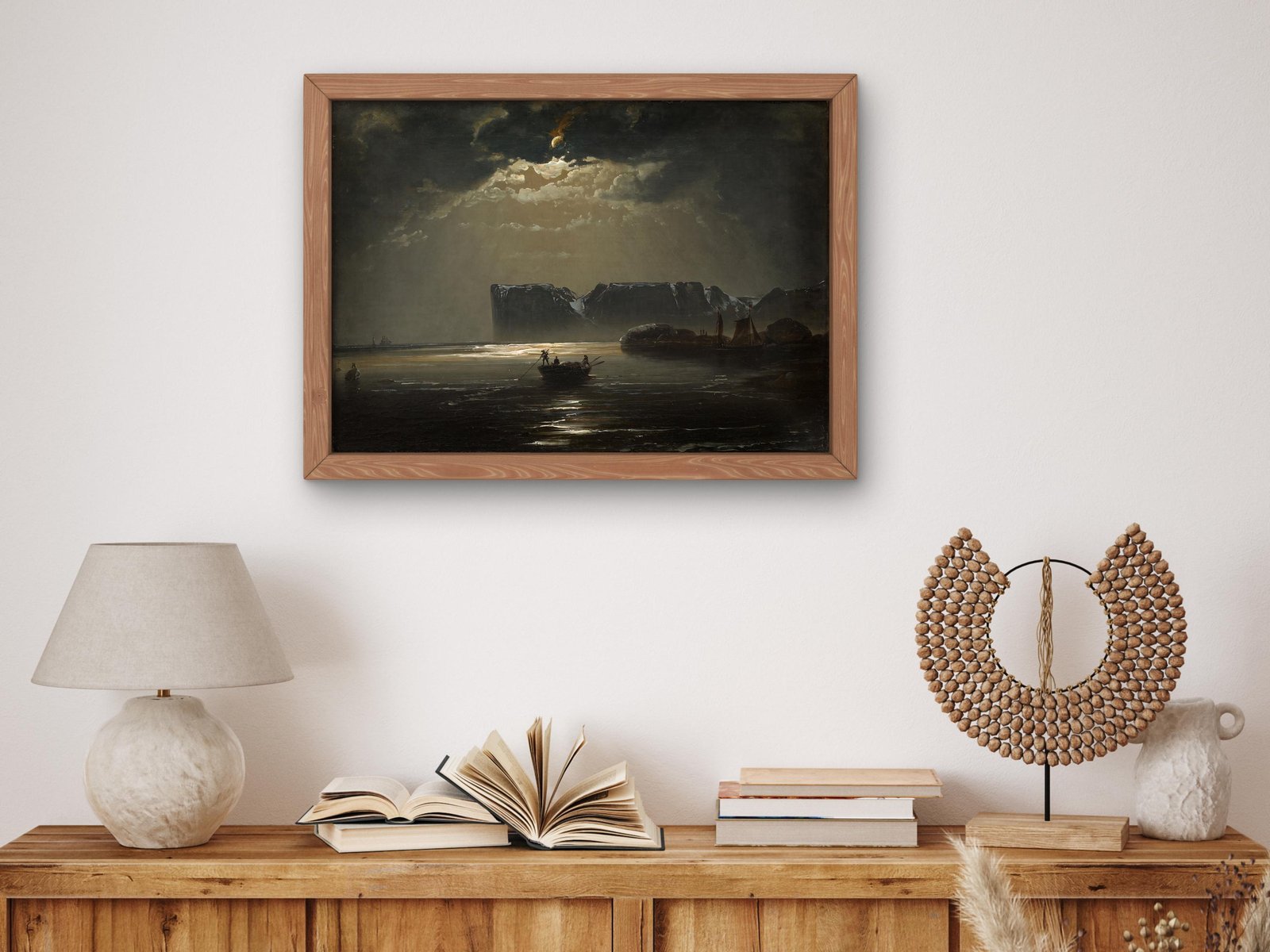 The North Cape by Moonlight by Peder Balke, 1832, Romanticism and Classical Landscapes, fine art print