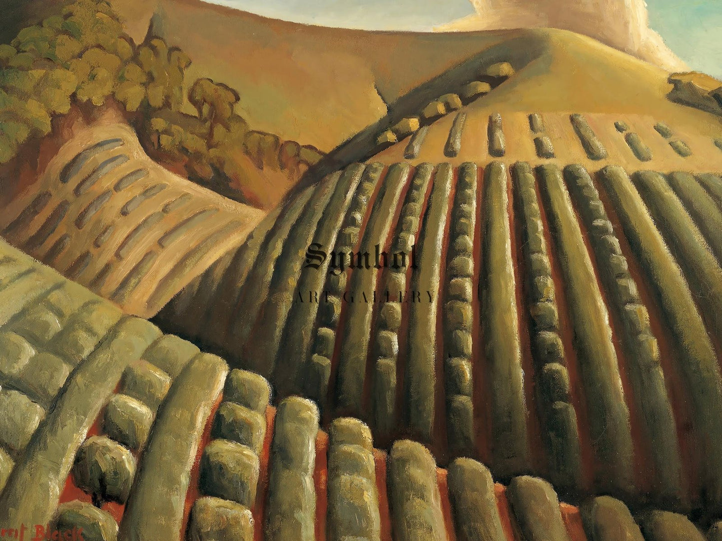 The Olive Plantation by Dorrit Black, 1946, Art Deco and American Modernism, fine art print