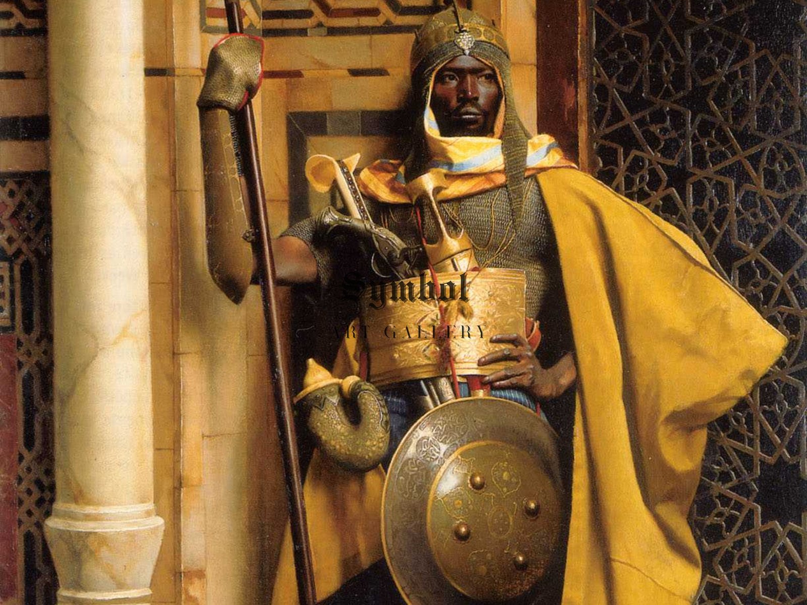 The Palace Guard by Ludwig Deutsch, 1892, Orientalism and Exoticism, fine art print