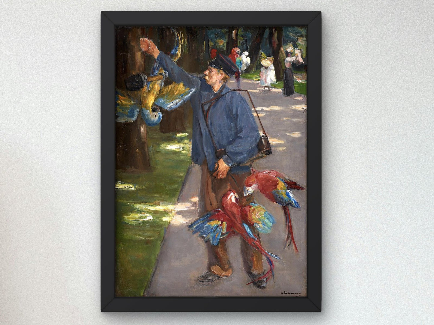 The Parrot Man by Max Liebermann, 1902, Impressionism, fine art print