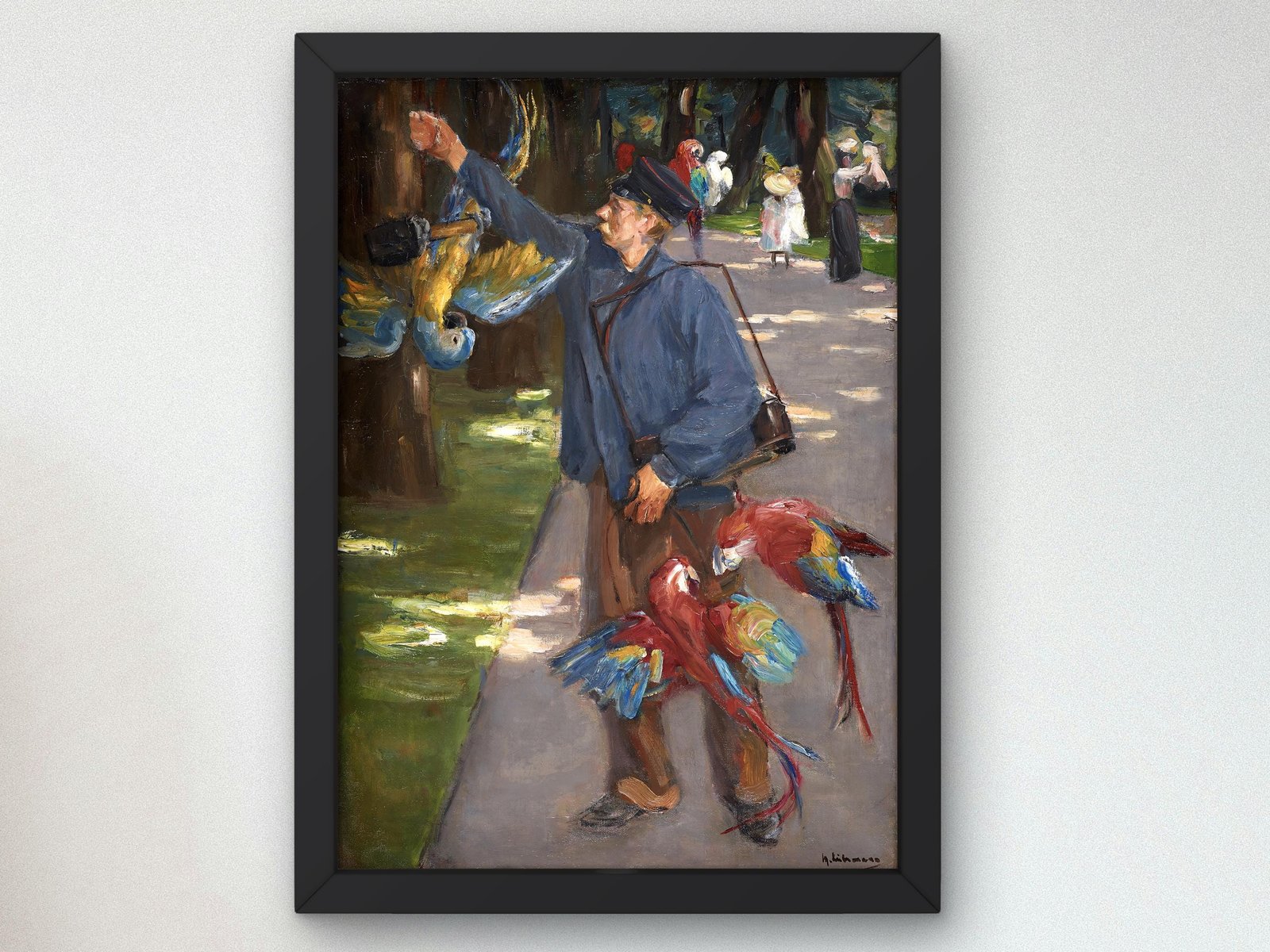 The Parrot Man by Max Liebermann, 1902, Impressionism, fine art print