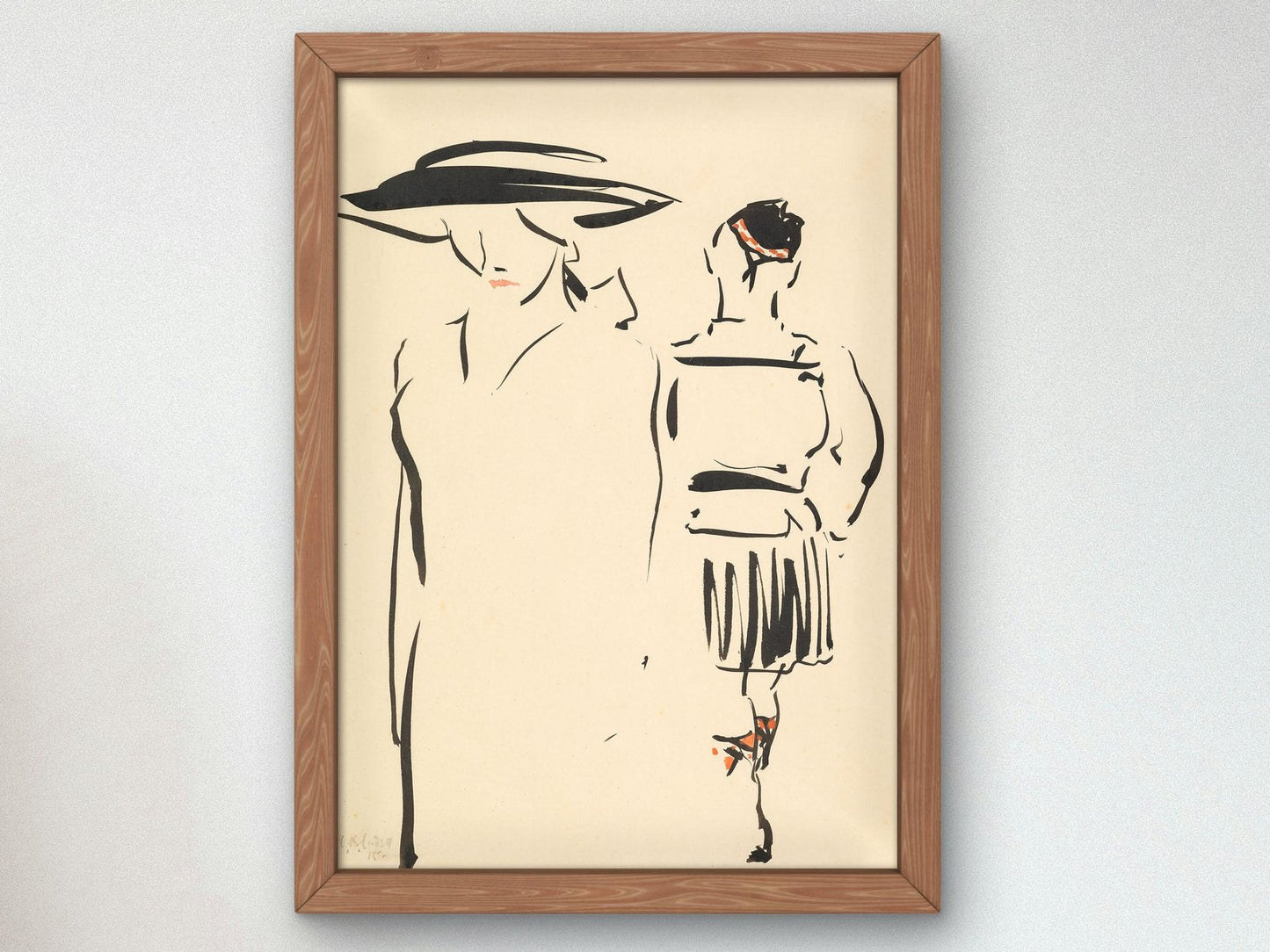 The Parting by Francis Cadell, 1915, Art Deco and American Modernism, fine art print