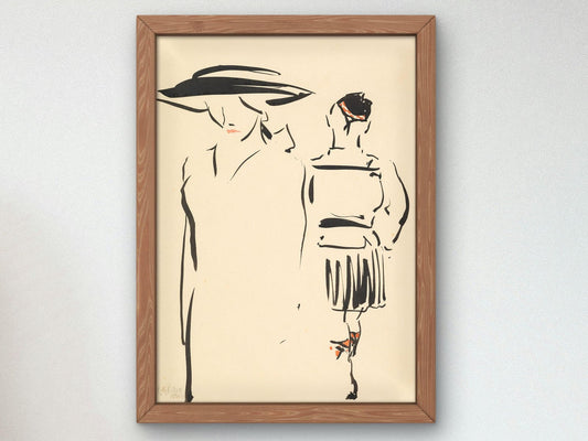 The Parting by Francis Cadell, 1915, Art Deco and American Modernism, fine art print