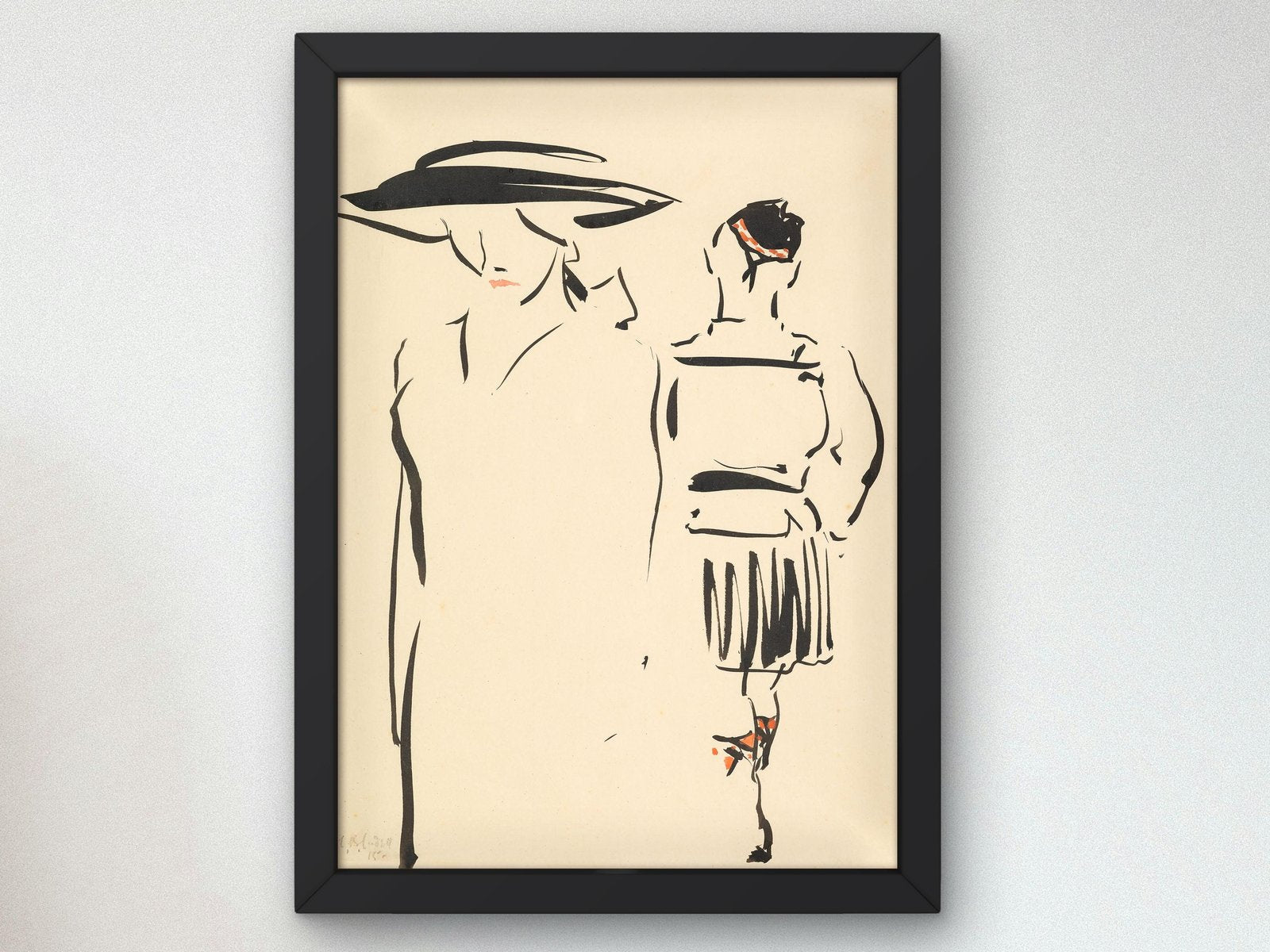 The Parting by Francis Cadell, 1915, Art Deco and American Modernism, fine art print