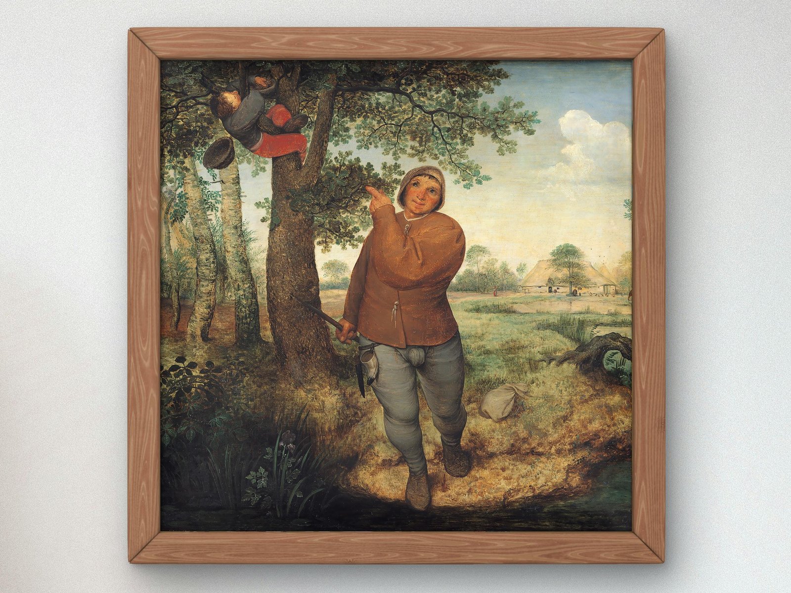 The Peasant and the Birdnester by Pieter Bruegel the Elder, 1568, Renaissance, fine art print