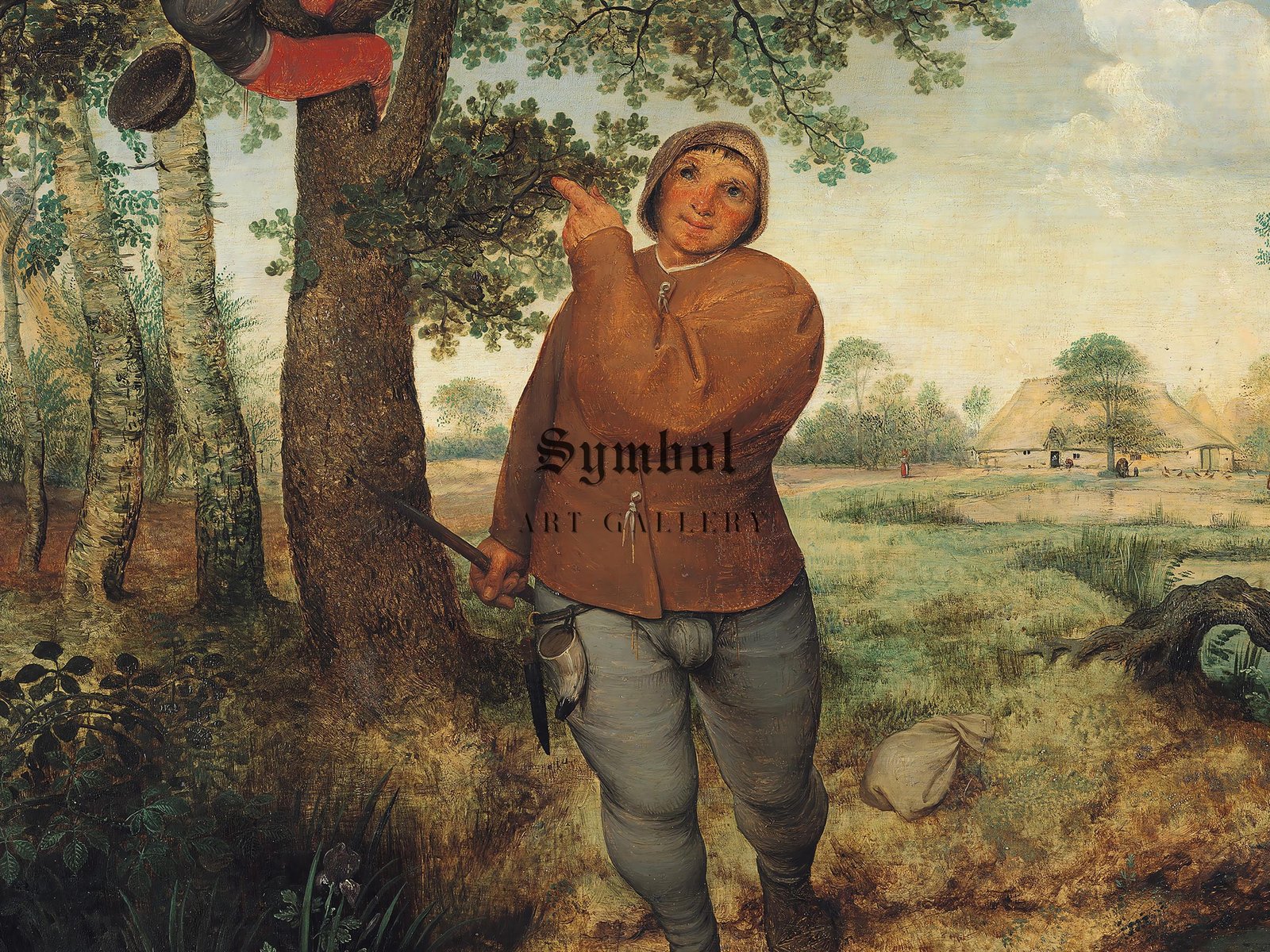 The Peasant and the Birdnester by Pieter Bruegel the Elder, 1568, Renaissance, fine art print