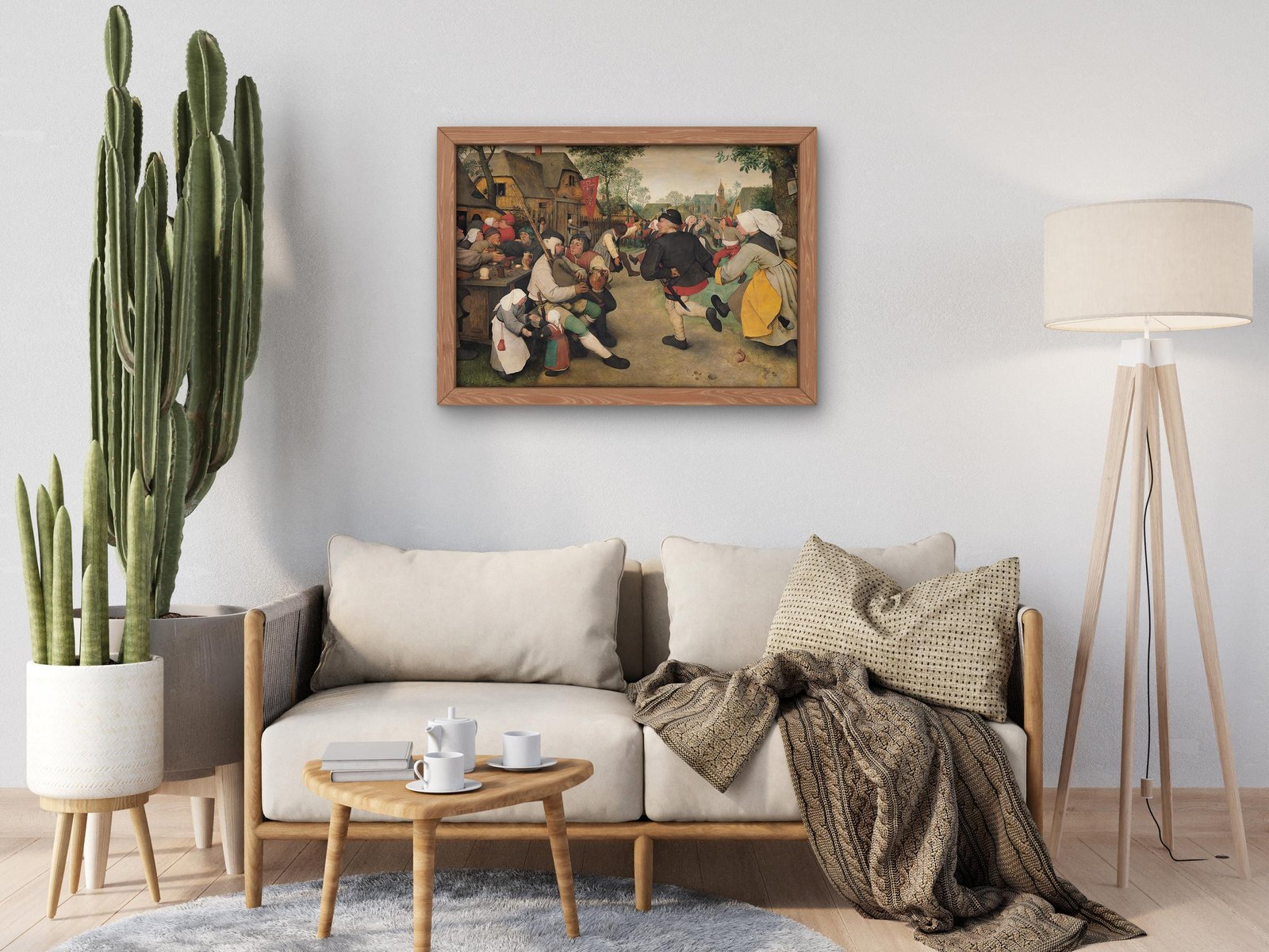 The Peasant Dance by Pieter Bruegel the Elder, 1568, Renaissance, fine art print