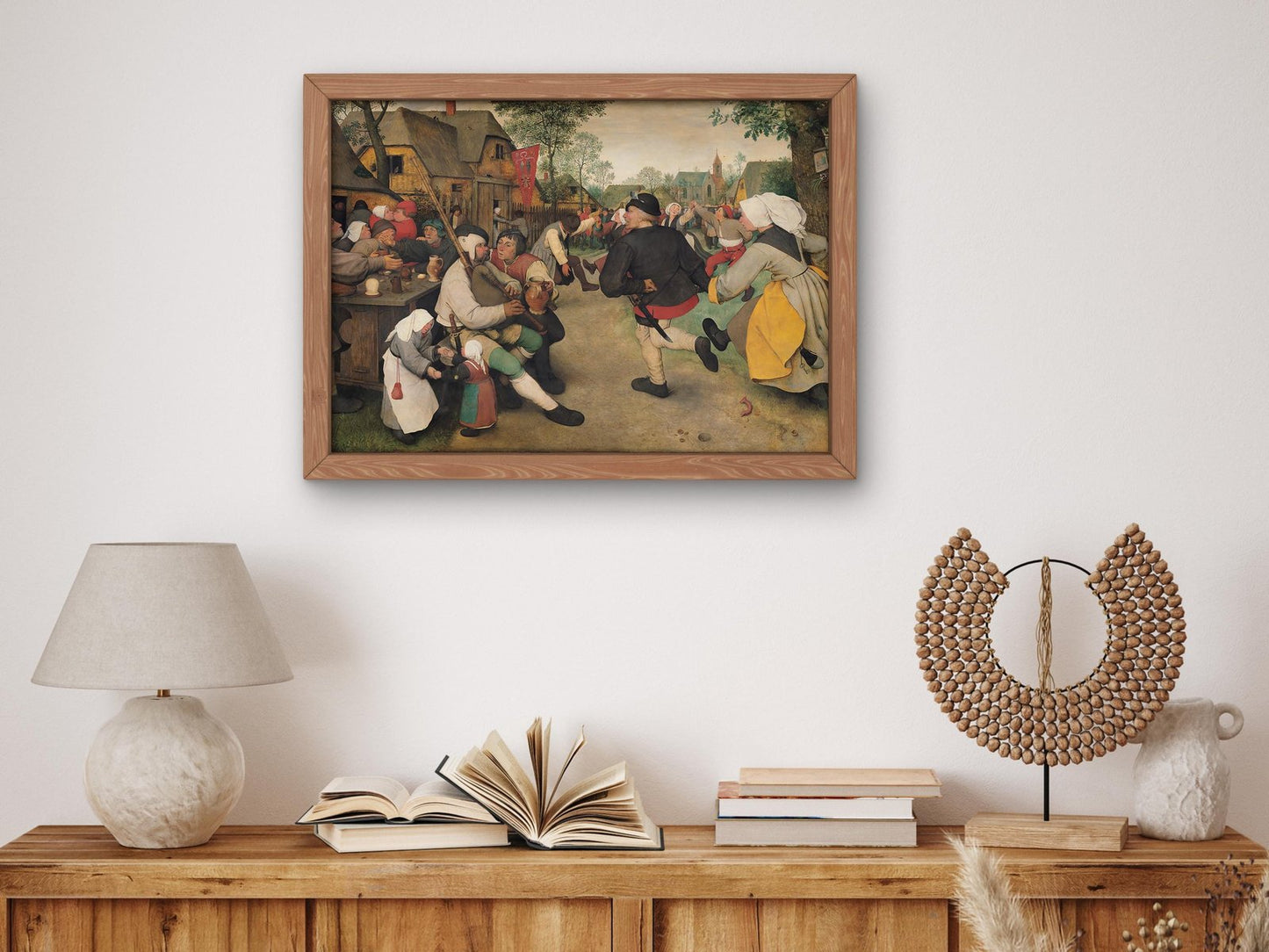 The Peasant Dance by Pieter Bruegel the Elder, 1568, Renaissance, fine art print
