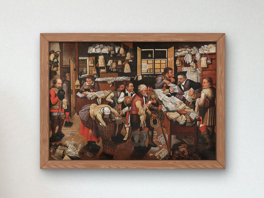 The Peasant Lawyer by Pieter Brueghel the Younger, 1620, Baroque and Chiaroscuro, fine art print