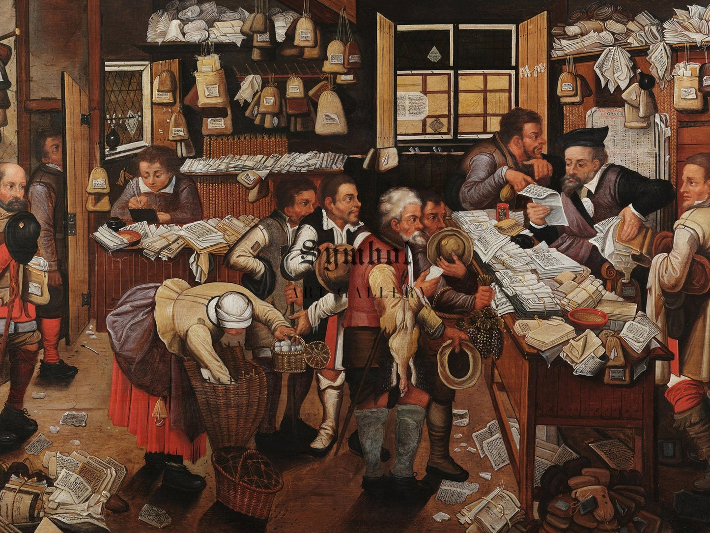 The Peasant Lawyer by Pieter Brueghel the Younger, 1620, Baroque and Chiaroscuro, fine art print