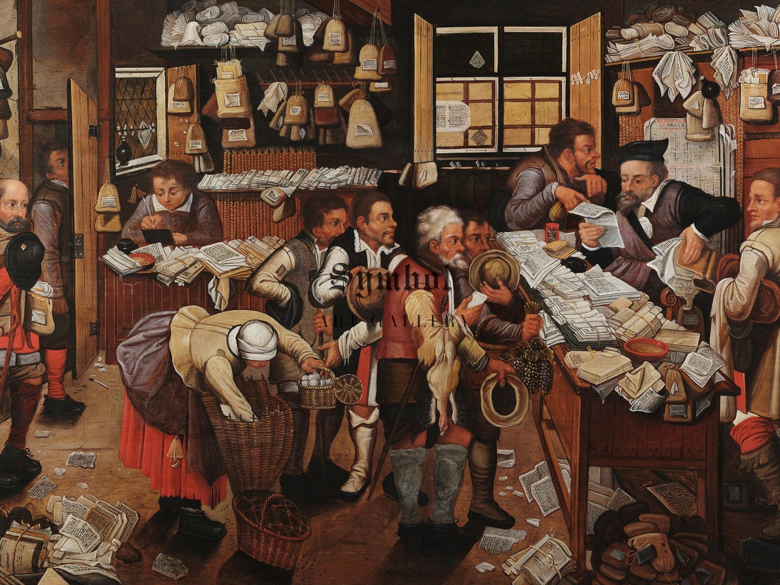 The Peasant Lawyer by Pieter Brueghel the Younger, 1620, Baroque and Chiaroscuro, fine art print