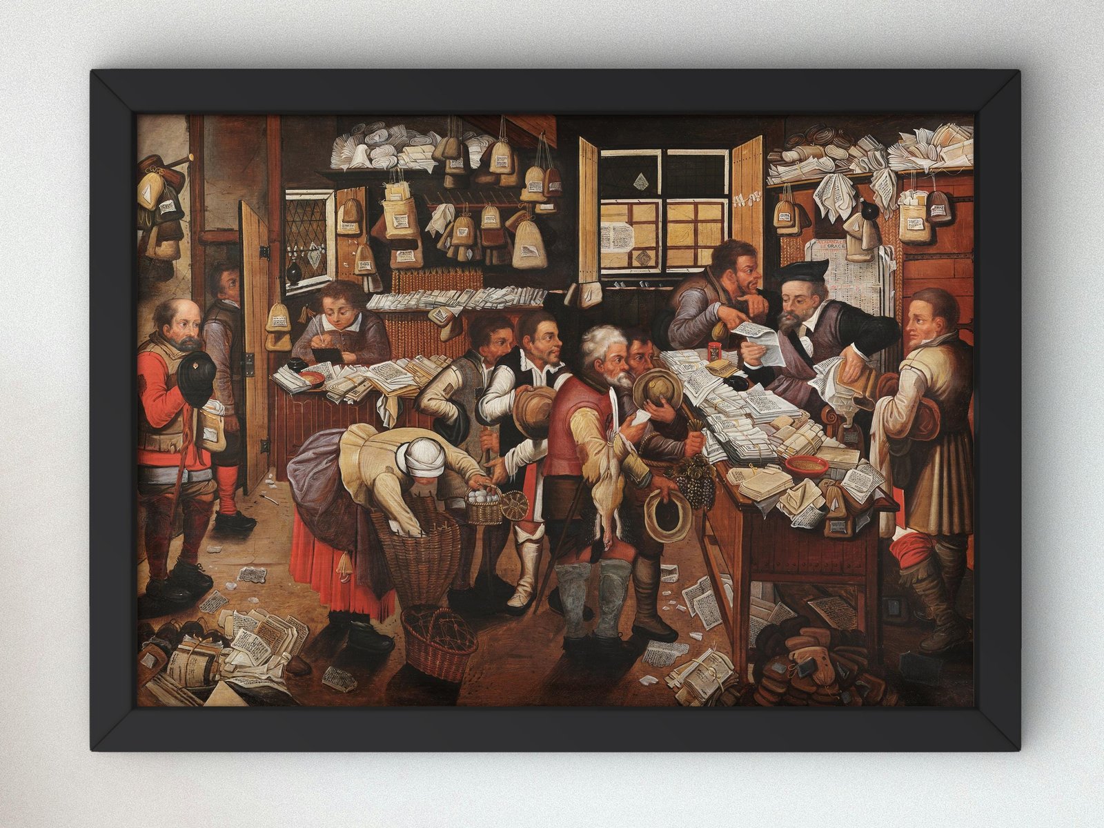 The Peasant Lawyer by Pieter Brueghel the Younger, 1620, Baroque and Chiaroscuro, fine art print
