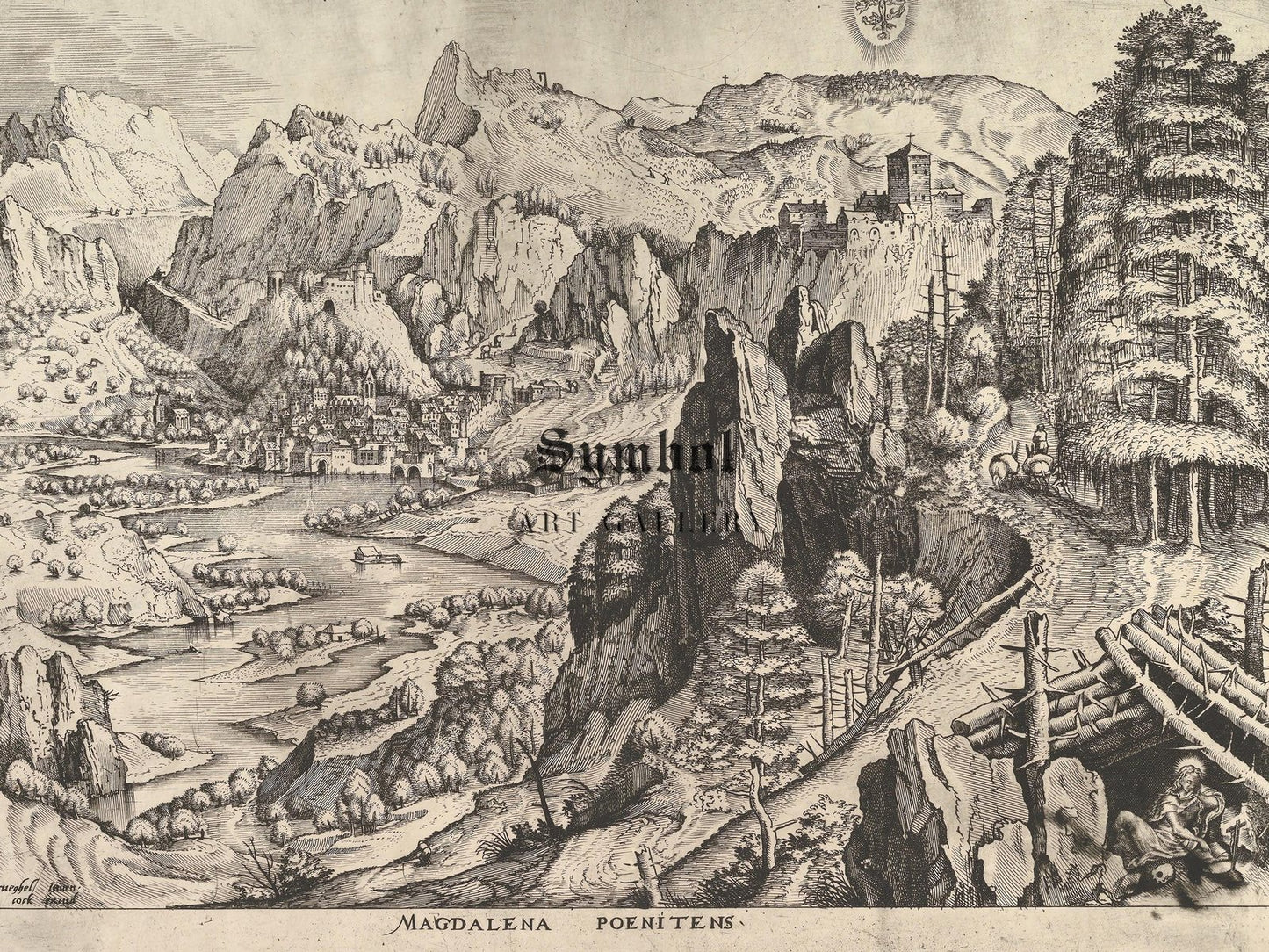 Penitent Magdalene by Pieter Bruegel the Elder, 1556, Renaissance, fine art print