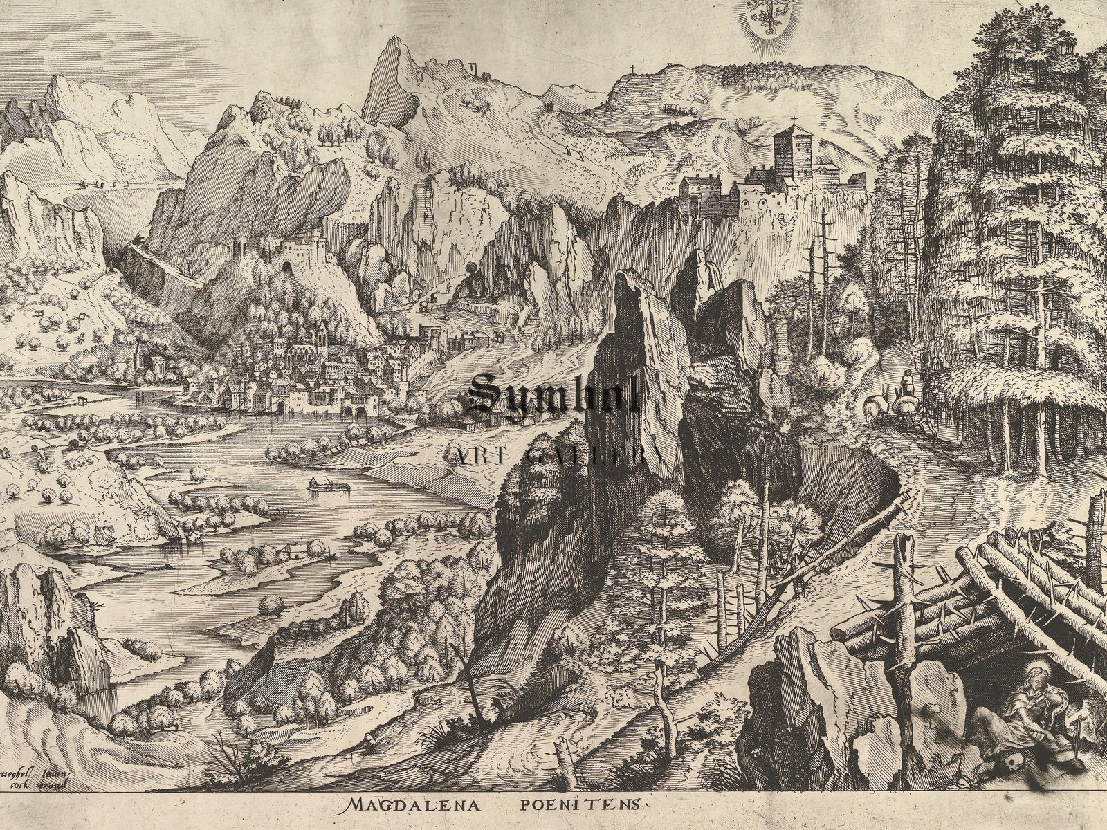 Penitent Magdalene by Pieter Bruegel the Elder, 1556, Renaissance, fine art print