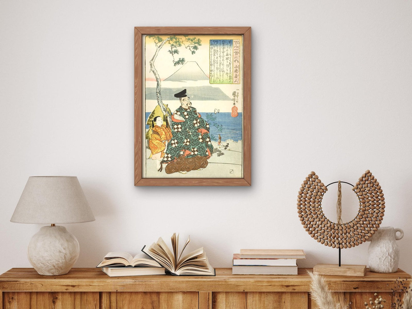 The Poet Yamabe no Akahito by Utagawa Kuniyoshi, 1840, Japanese Woodblock Prints, fine art print