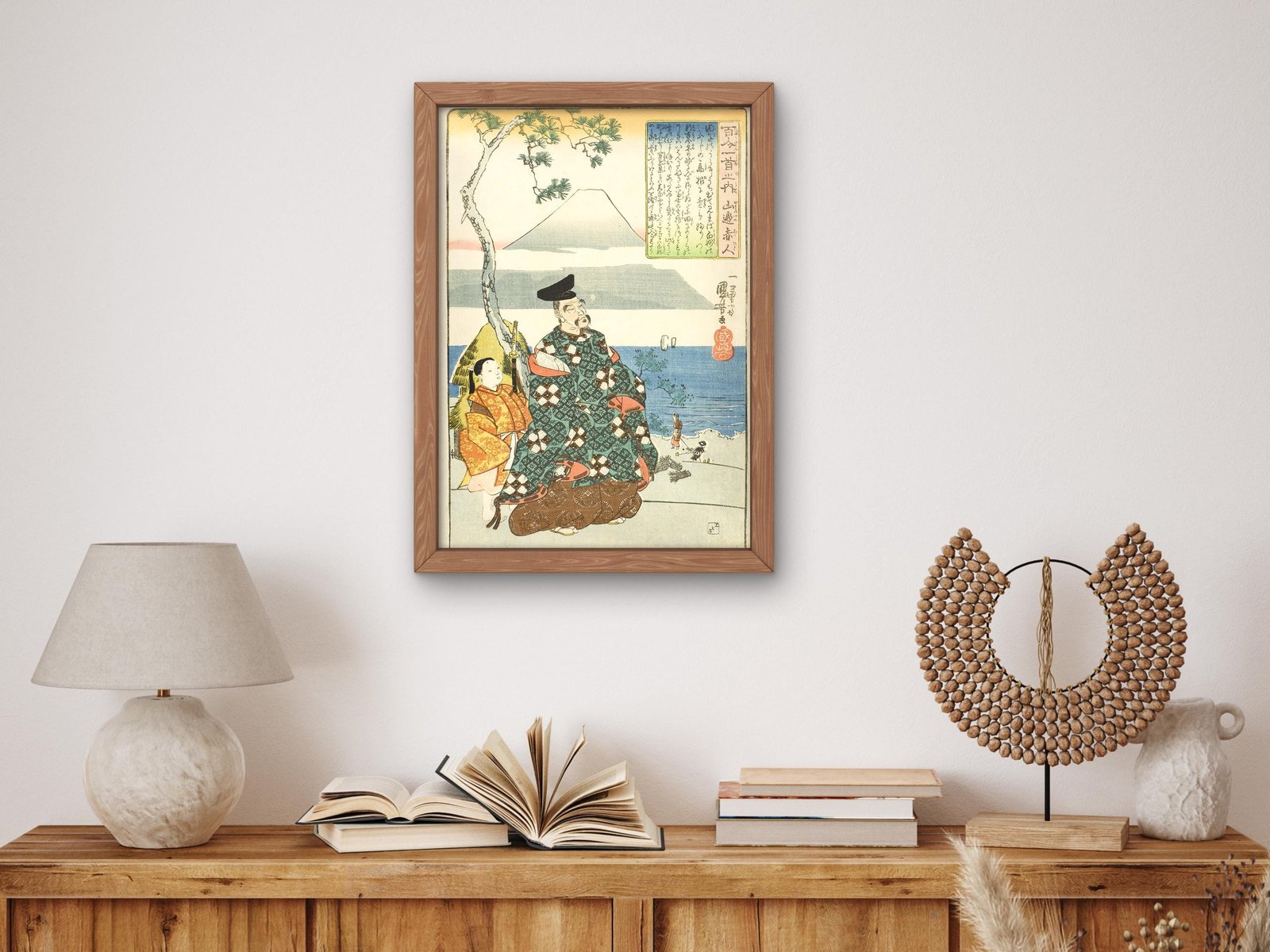 The Poet Yamabe no Akahito by Utagawa Kuniyoshi, 1840, Japanese Woodblock Prints, fine art print