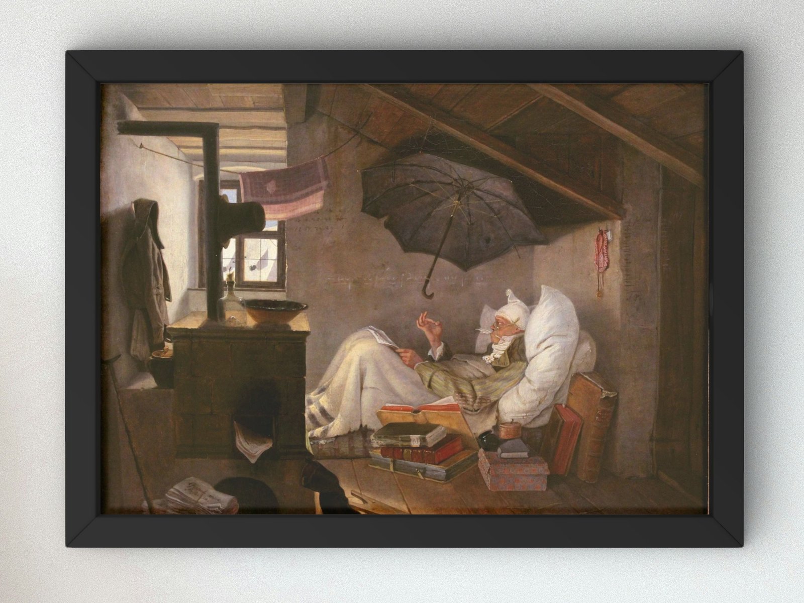 The Poor Poet by Carl Spitzweg, 1837, Realism and Naturalism, fine art print
