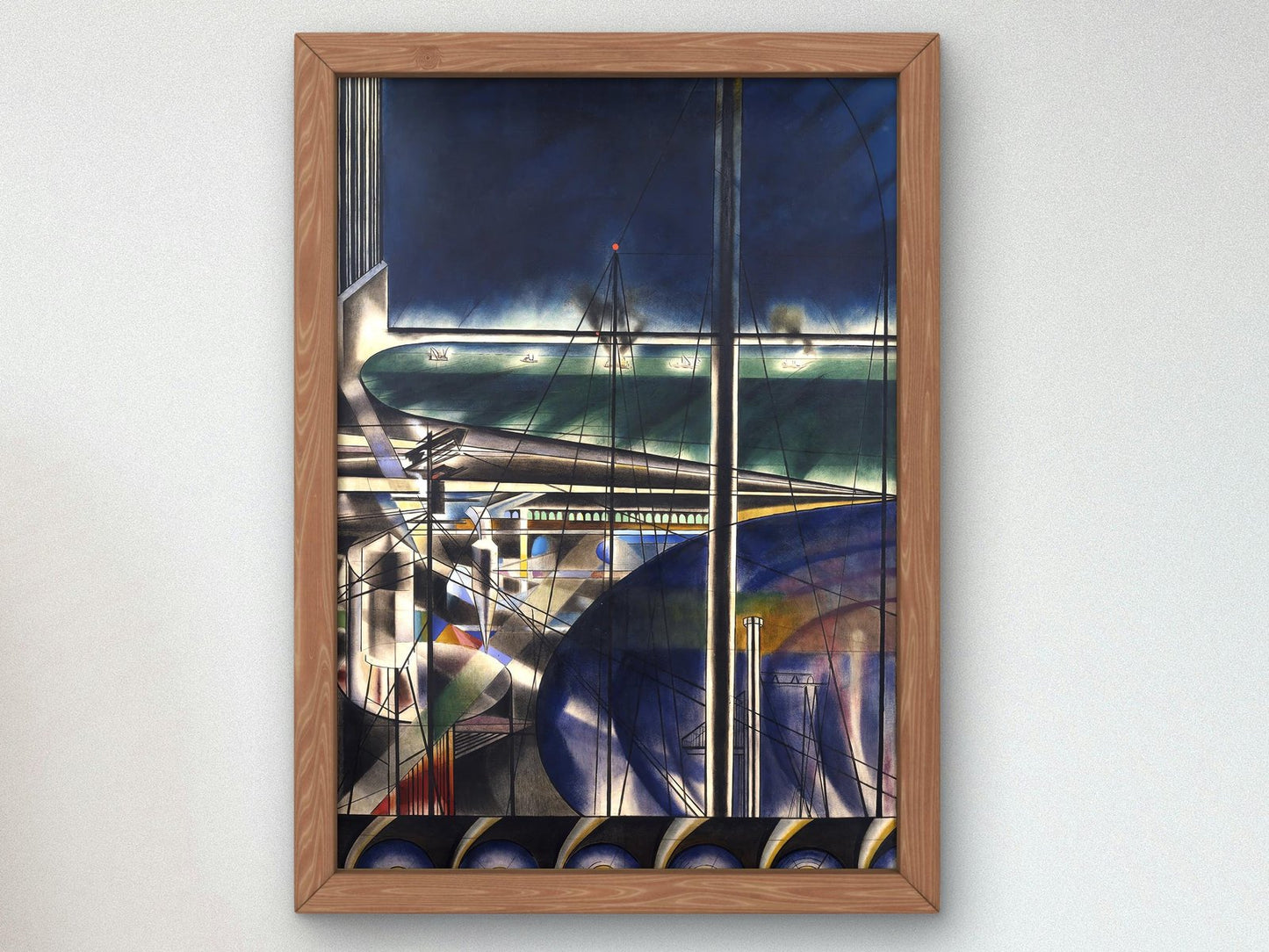 The Port by Joseph Stella, 1920, Art Deco and American Modernism, fine art print