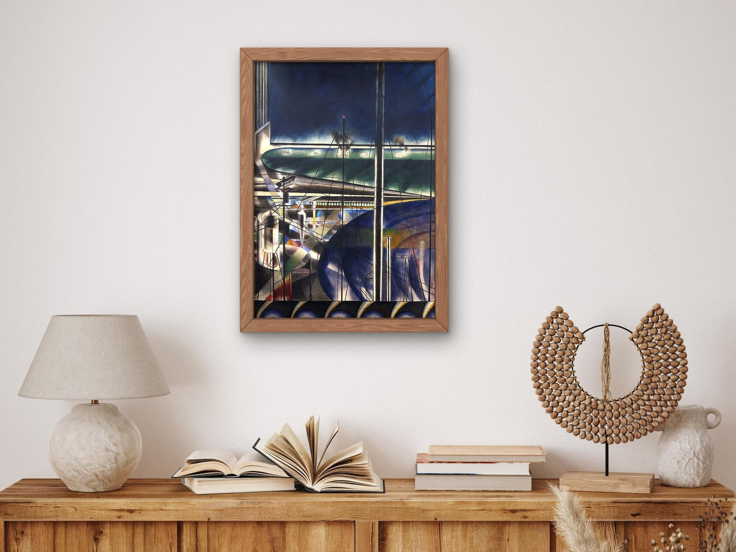 The Port by Joseph Stella, 1920, Art Deco and American Modernism, fine art print