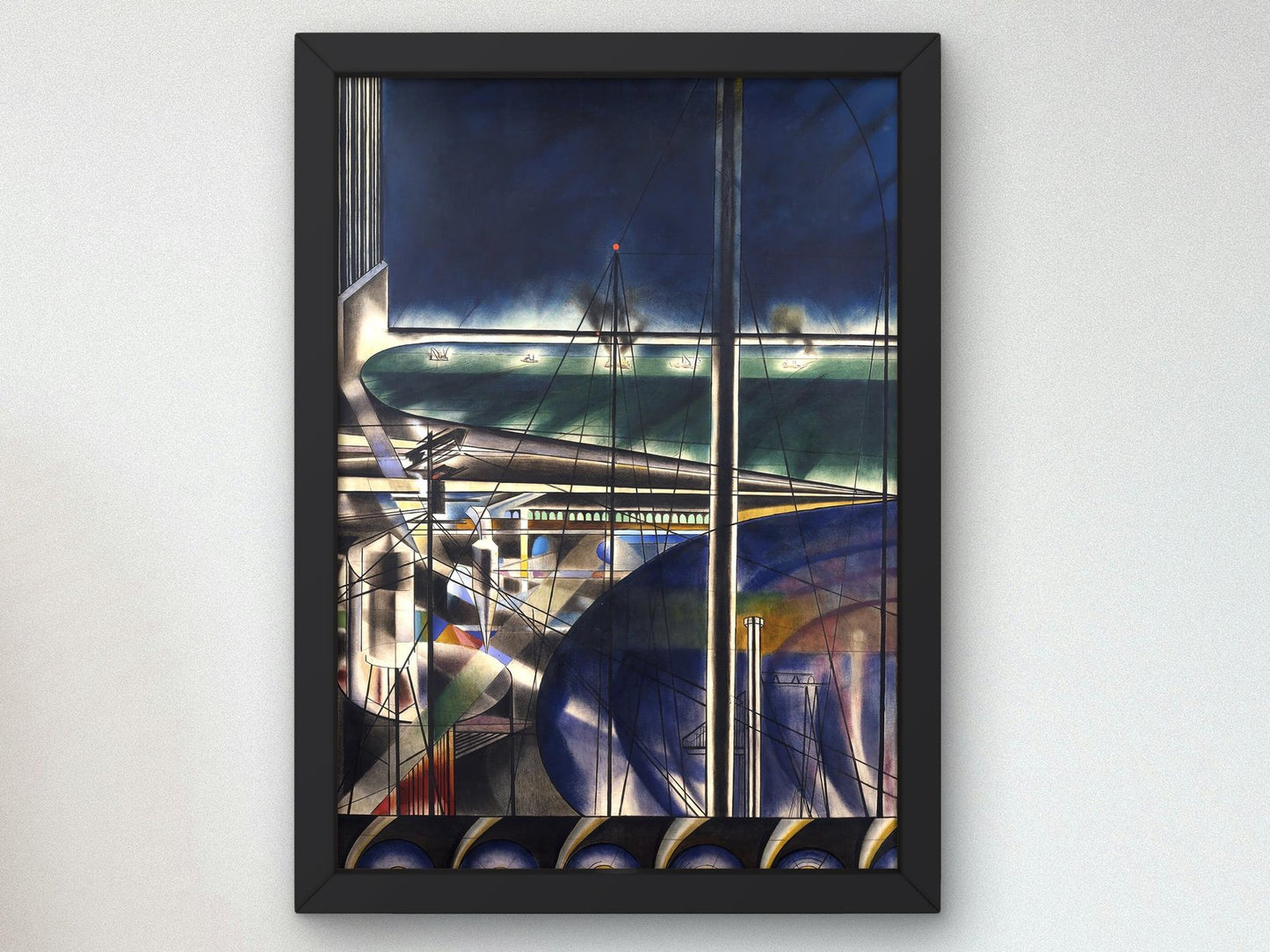 The Port by Joseph Stella, 1920, Art Deco and American Modernism, fine art print
