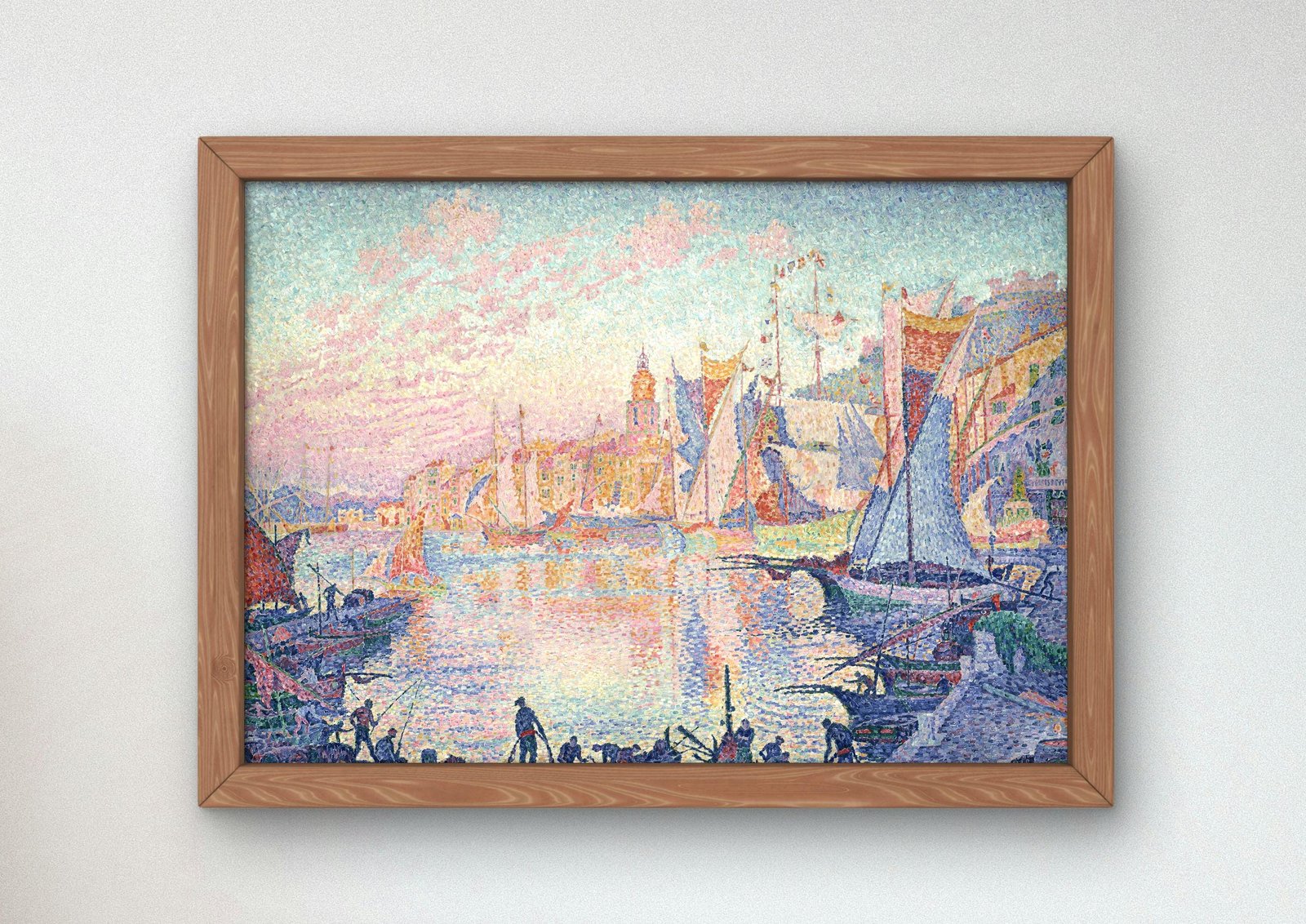 The Port of Saint-Tropez by Paul Signac, 1901, Post-Impressionism, fine art print