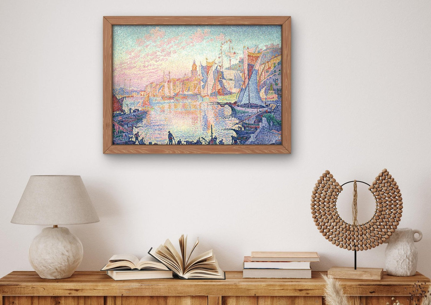 The Port of Saint-Tropez by Paul Signac, 1901, Post-Impressionism, fine art print