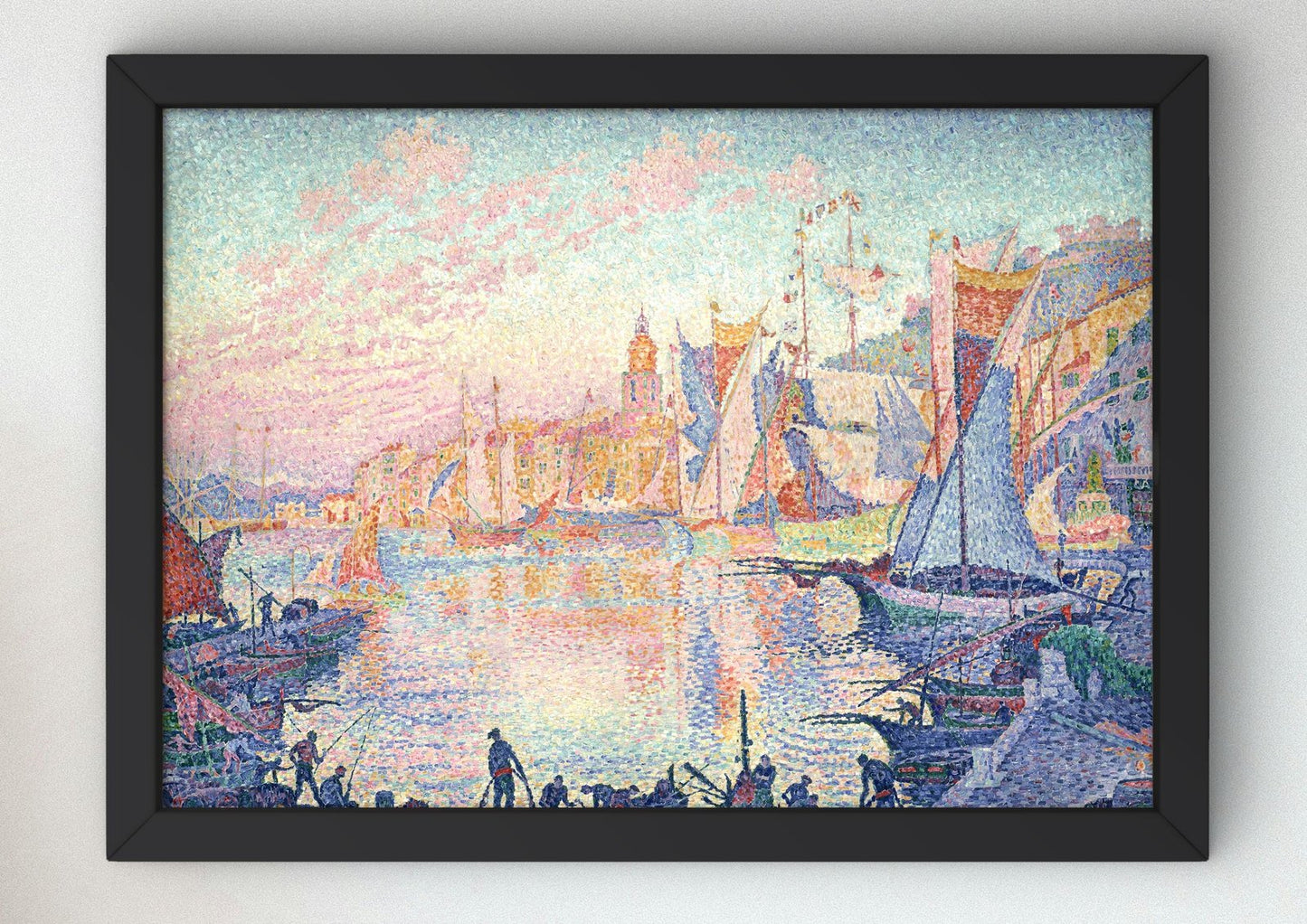 The Port of Saint-Tropez by Paul Signac, 1901, Post-Impressionism, fine art print