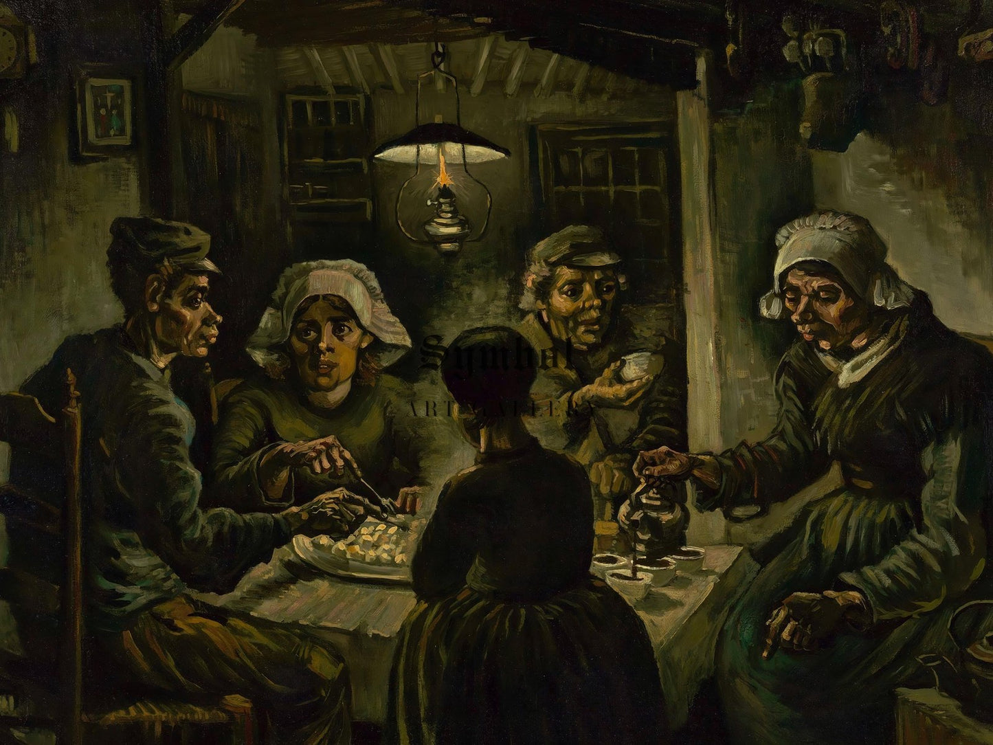 The Potato Eaters by Vincent van Gogh, 1885, Post-Impressionism, fine art print