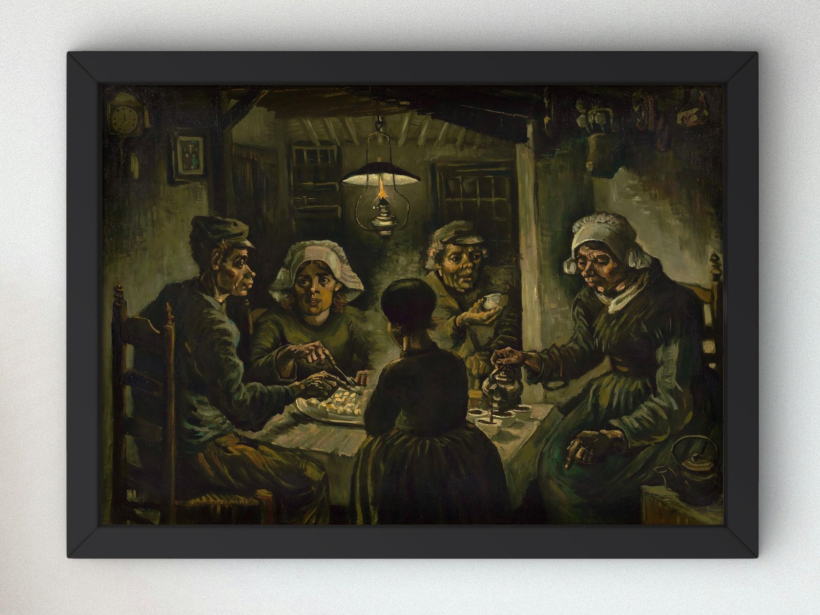 The Potato Eaters by Vincent van Gogh, 1885, Post-Impressionism, fine art print
