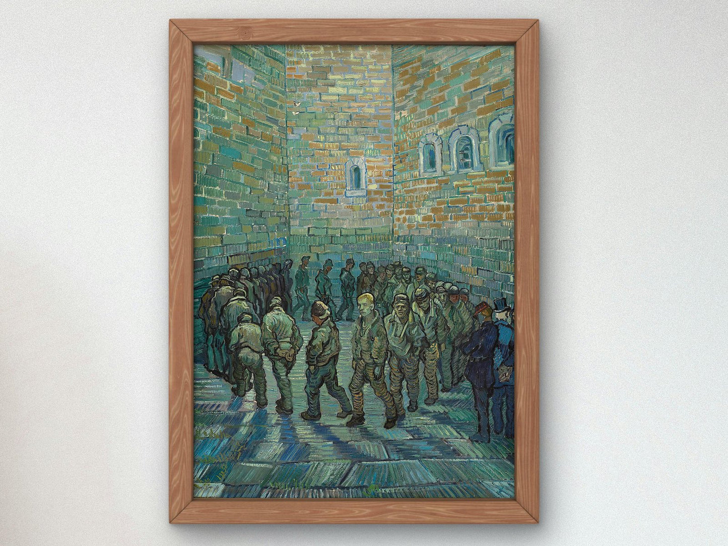 The Prison Courtyard by Vincent van Gogh, 1890, Post-Impressionism, fine art print