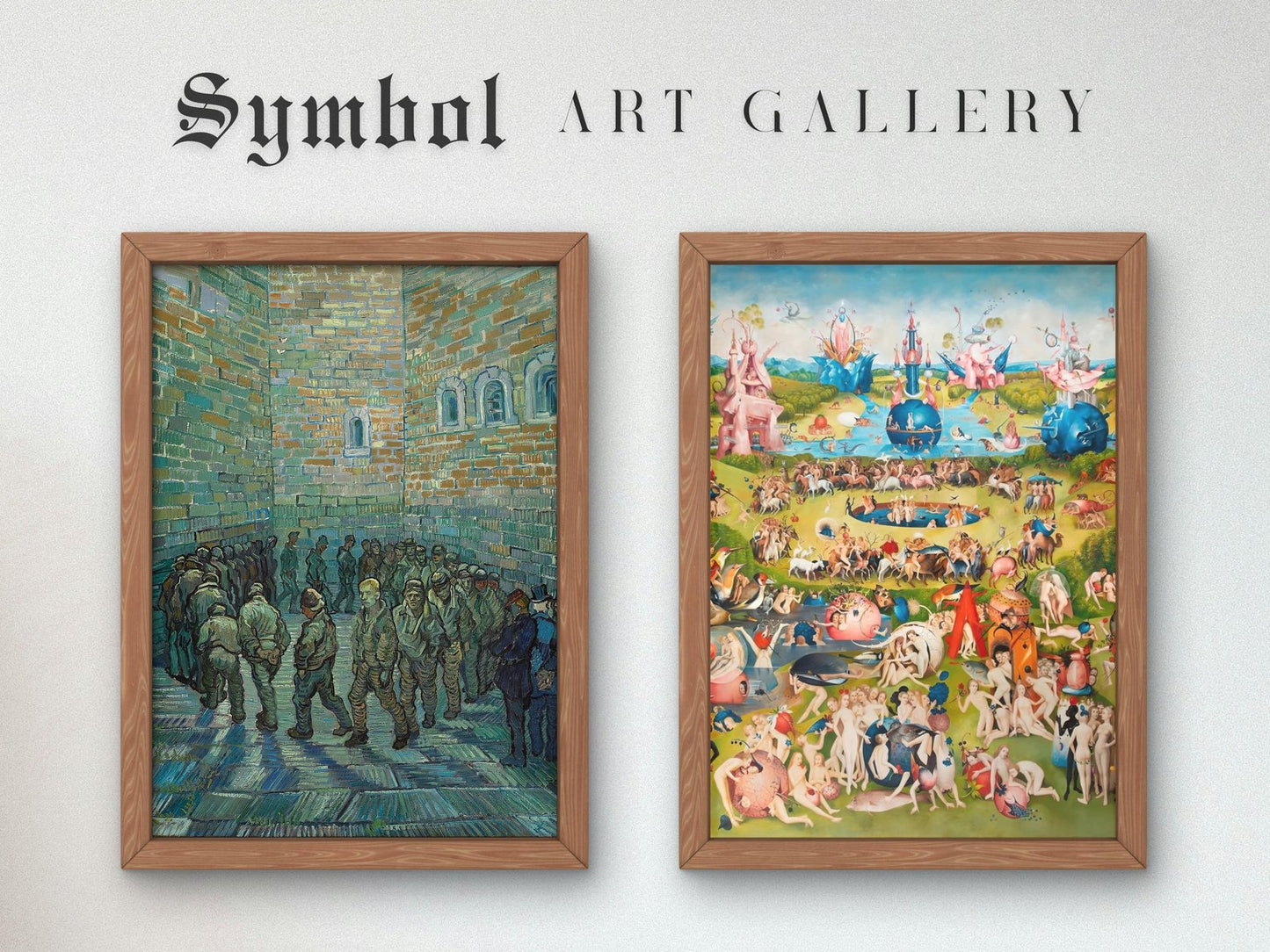 The Prison Courtyard by Vincent van Gogh, 1890, Post-Impressionism, fine art print