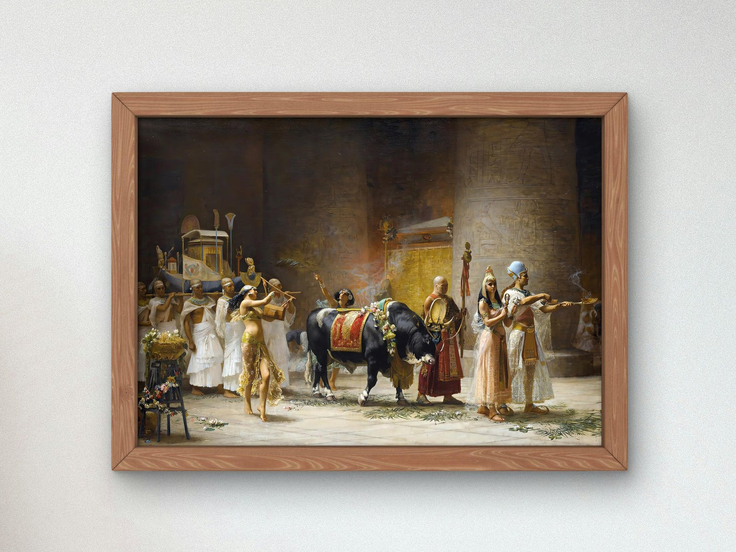 The Procession of the Bull Apis by Frederick Arthur Bridgman, 1879, Orientalism and Exoticism, fine art print