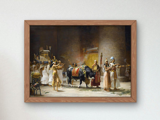 The Procession of the Bull Apis by Frederick Arthur Bridgman, 1879, Orientalism and Exoticism, fine art print