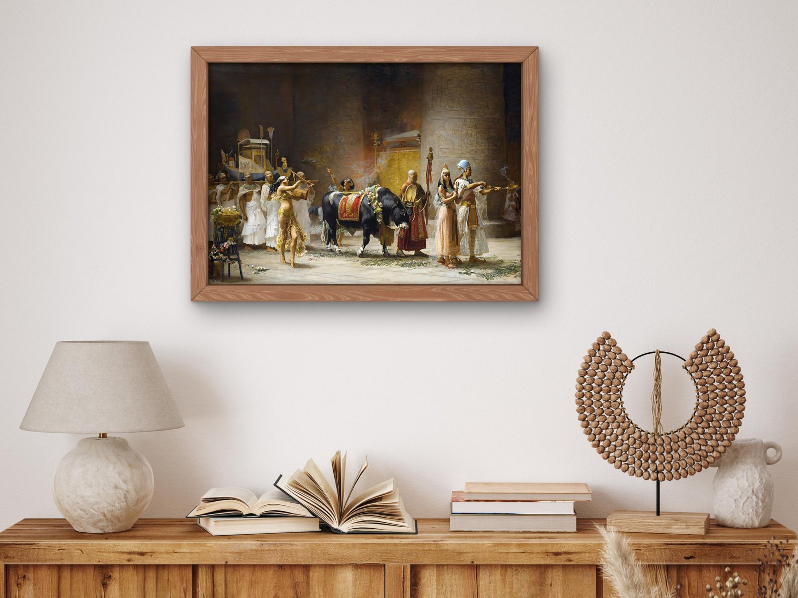 The Procession of the Bull Apis by Frederick Arthur Bridgman, 1879, Orientalism and Exoticism, fine art print
