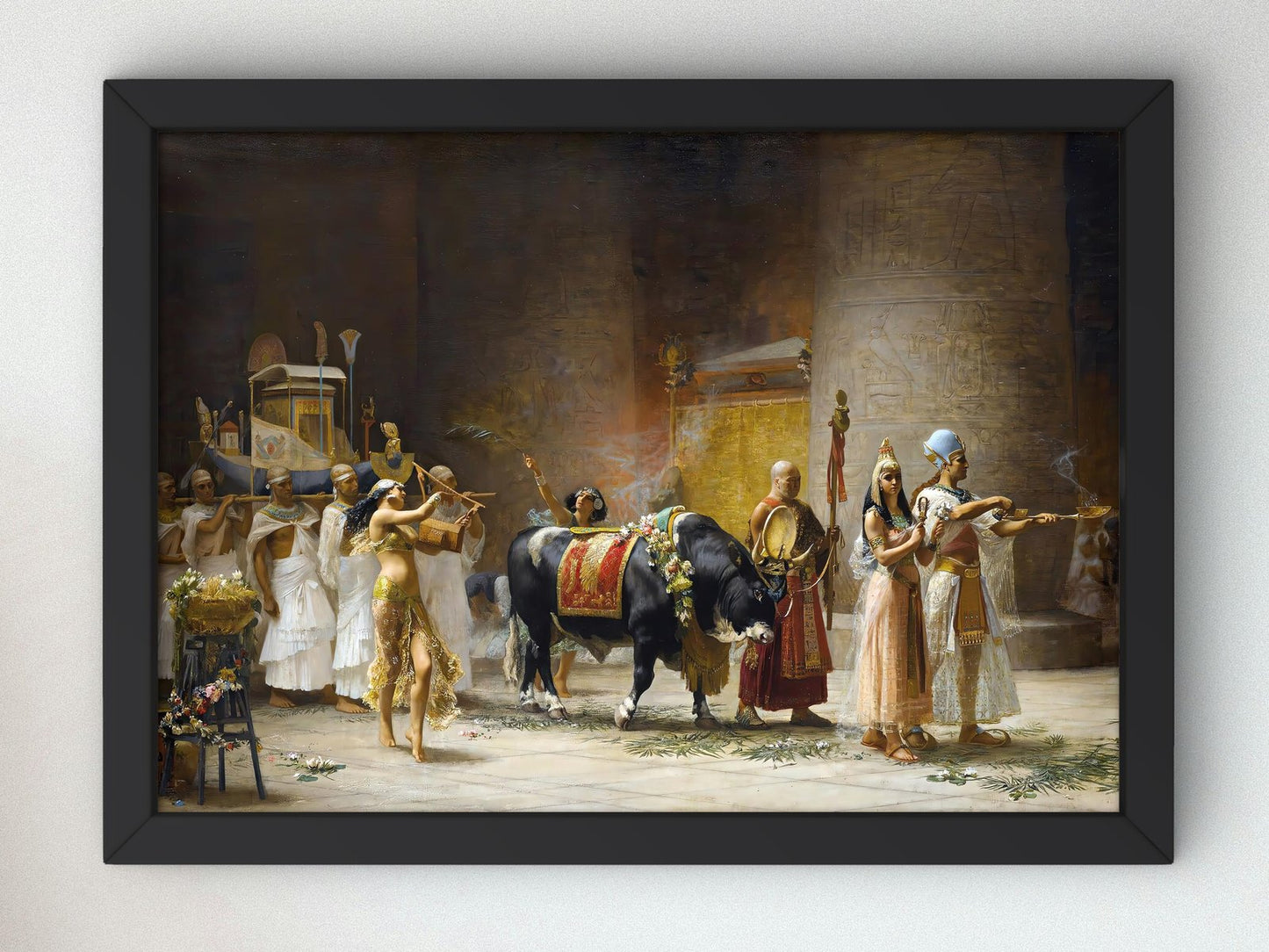The Procession of the Bull Apis by Frederick Arthur Bridgman, 1879, Orientalism and Exoticism, fine art print