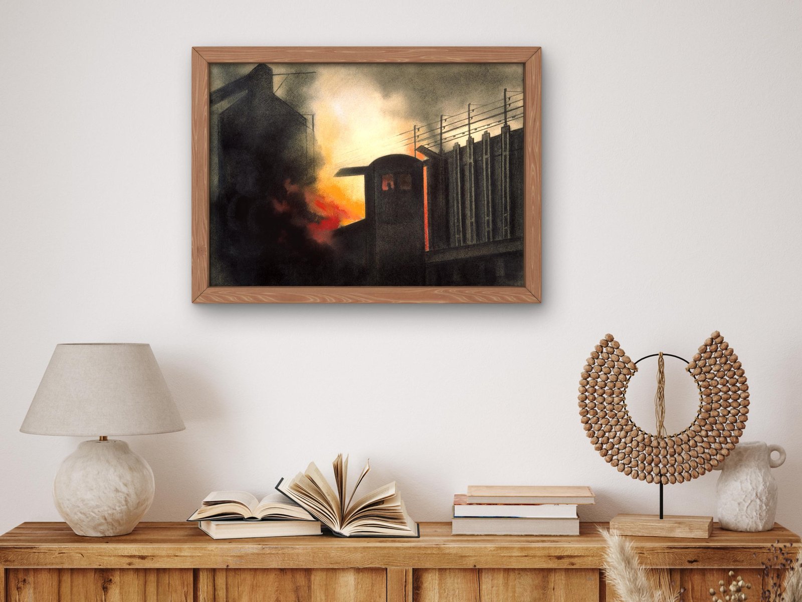 The Quencher Night Fires by Joseph Stella, 1919, Futurism and Constructivism, fine art print