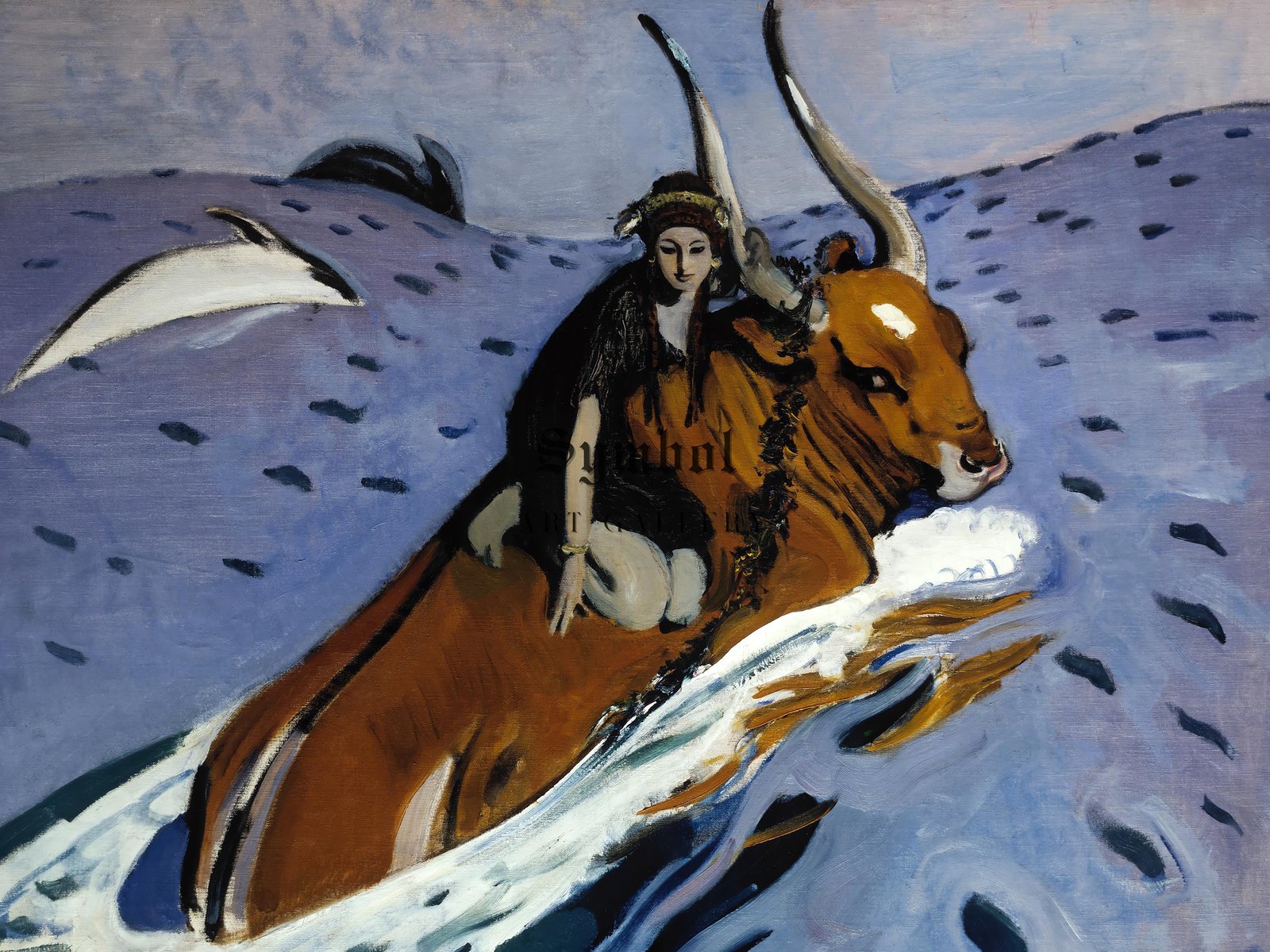 The Rape of Europa by Valentin Serov, 1910, Art Deco and American Modernism, fine art print