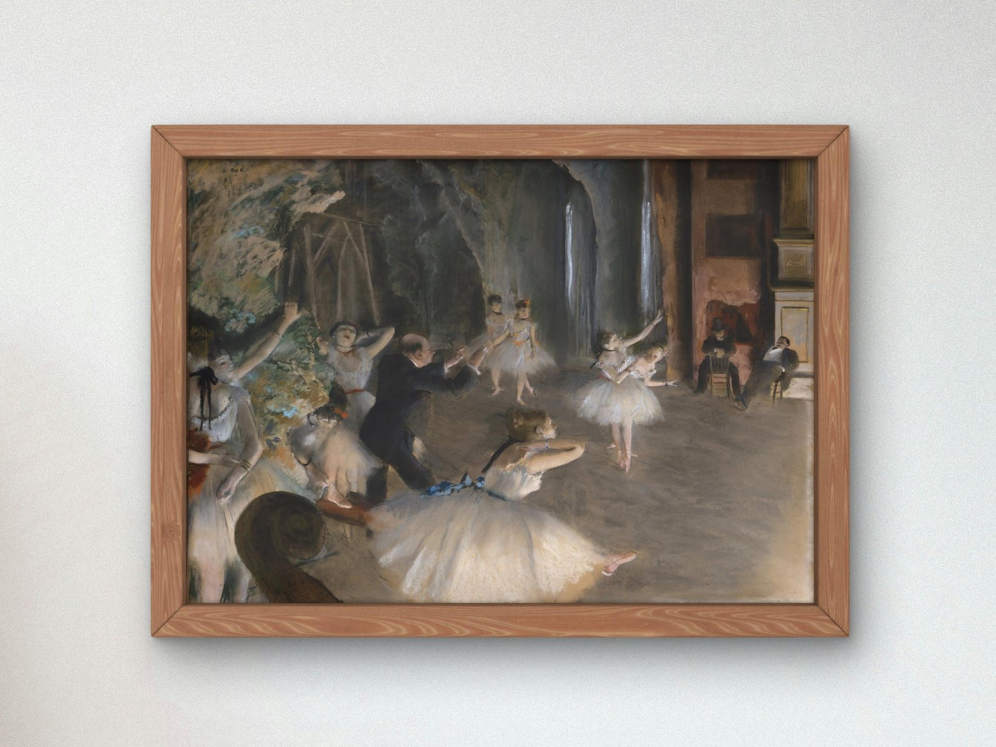 The Rehearsal Onstage by Edgar Degas, 1874, Impressionism, fine art print