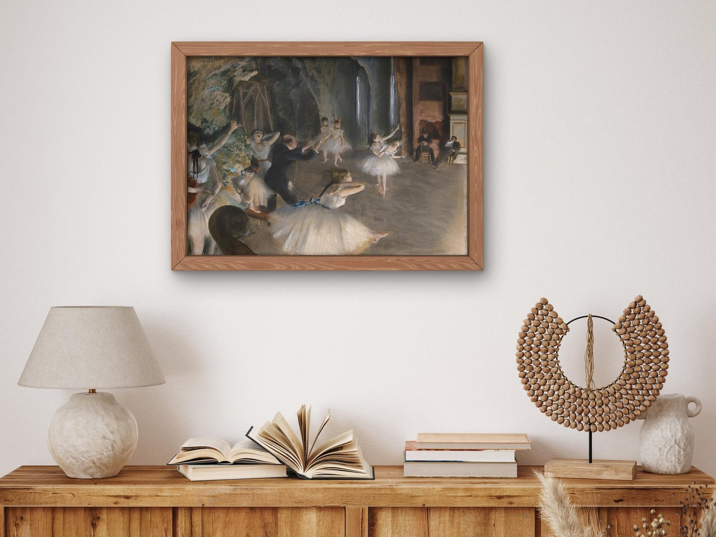 The Rehearsal Onstage by Edgar Degas, 1874, Impressionism, fine art print