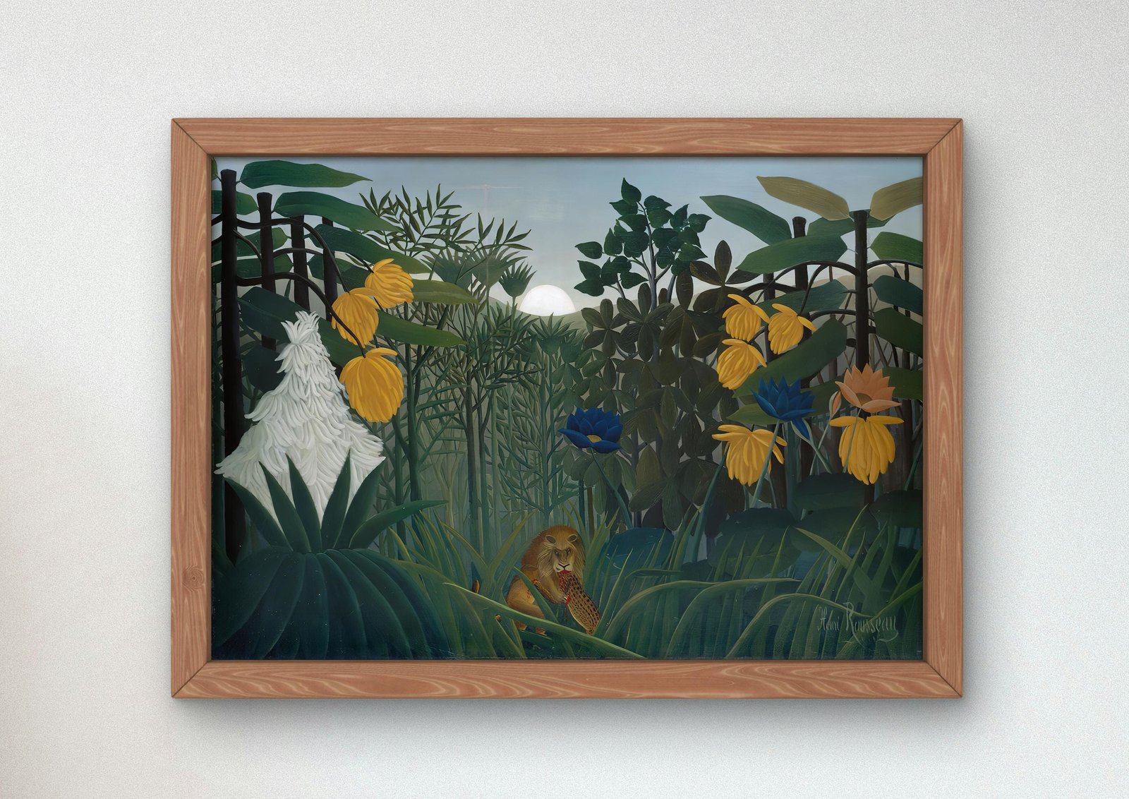 The Repast of the Lion by Henri Rousseau, 1907, Post-Impressionism, fine art print