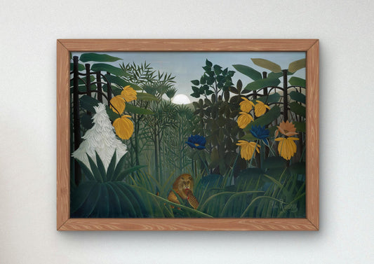 The Repast of the Lion by Henri Rousseau, 1907, Post-Impressionism, fine art print