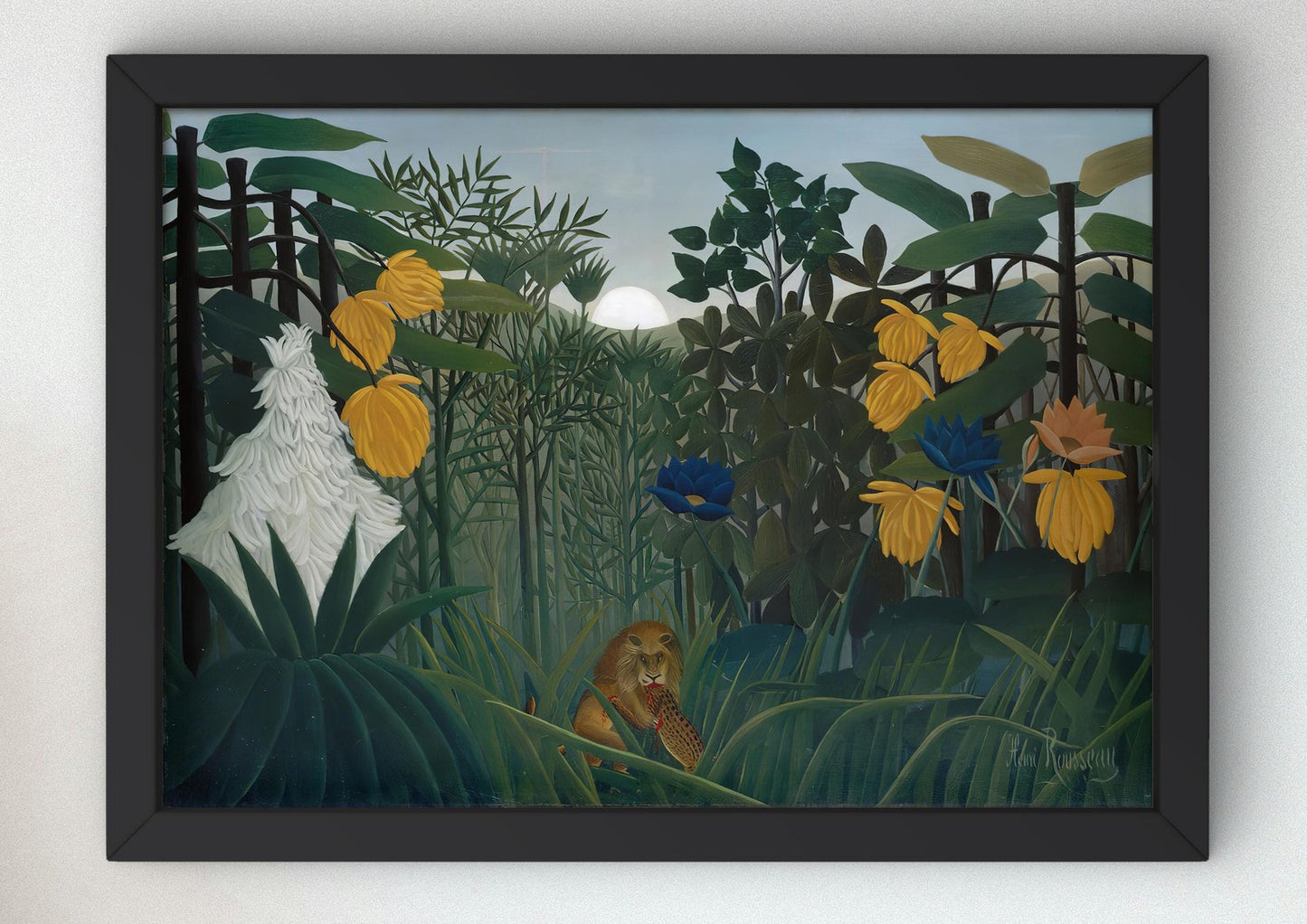 The Repast of the Lion by Henri Rousseau, 1907, Post-Impressionism, fine art print