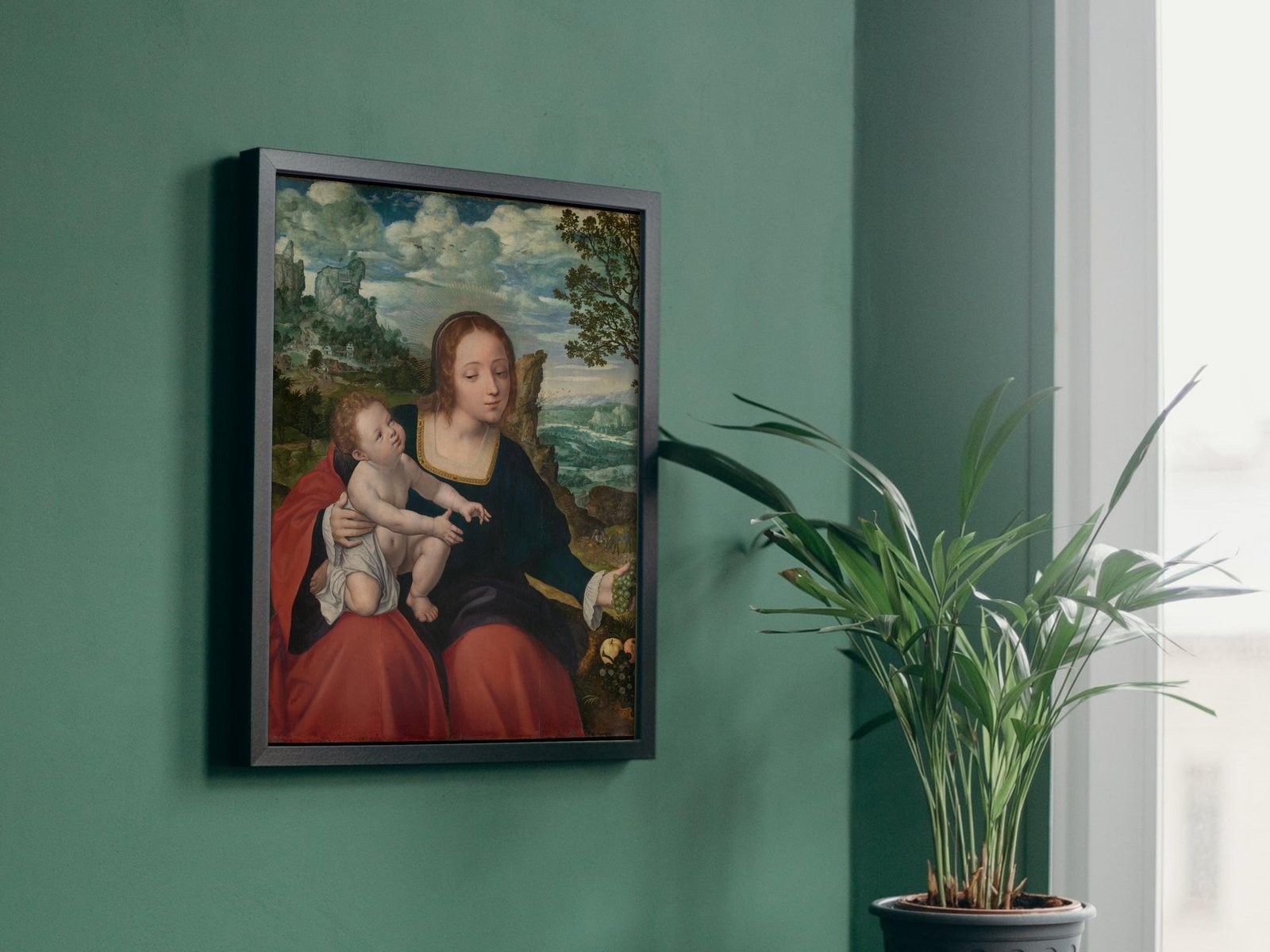 The Rest on the Flight into Egypt by Jan Massys, 1537, Renaissance, fine art print