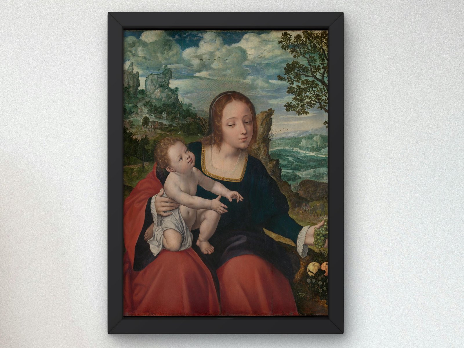 The Rest on the Flight into Egypt by Jan Massys, 1537, Renaissance, fine art print